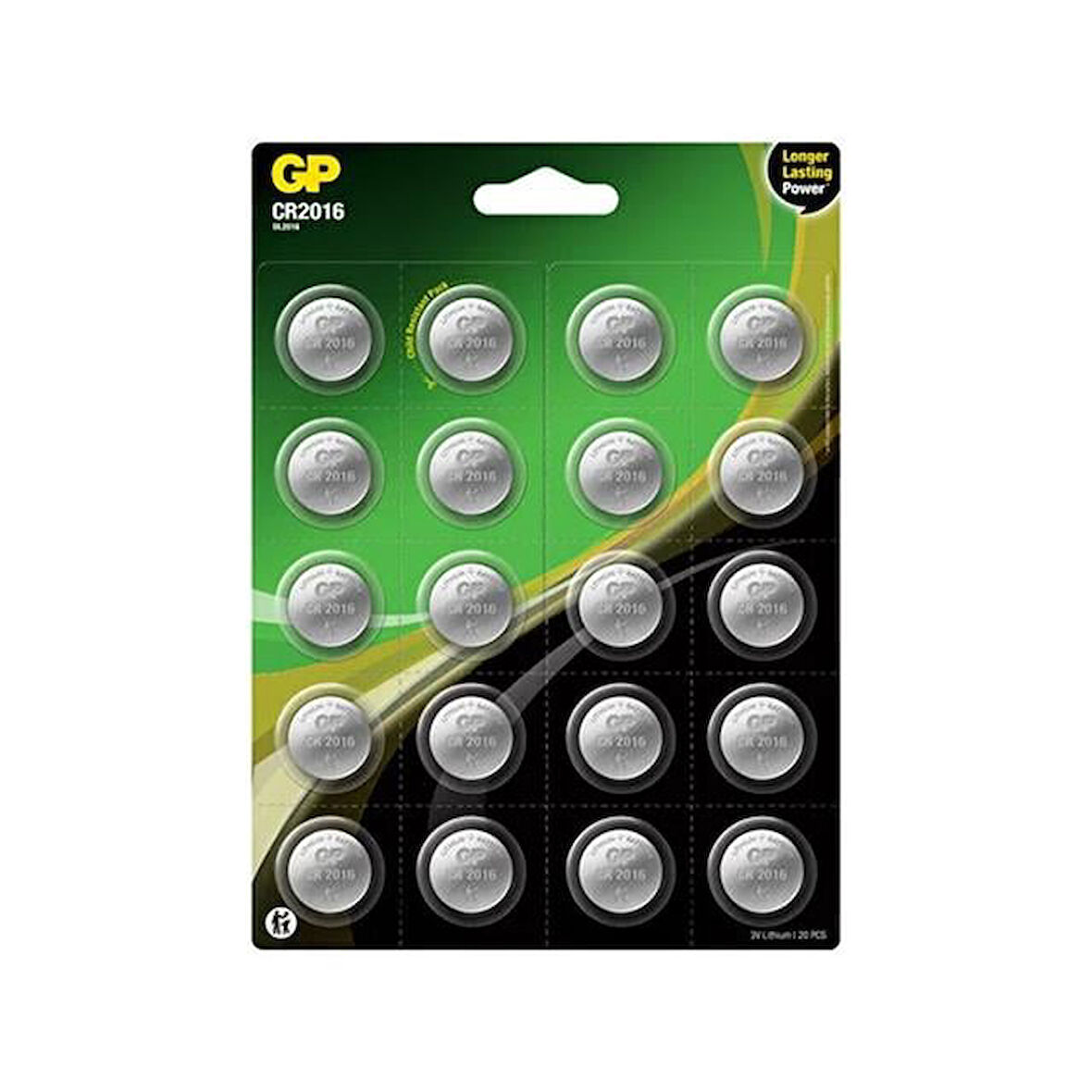 Gp Cr2016 Dl2016 Lityum 20'Li Para Pil (Gpcr2016-2Caı20)
