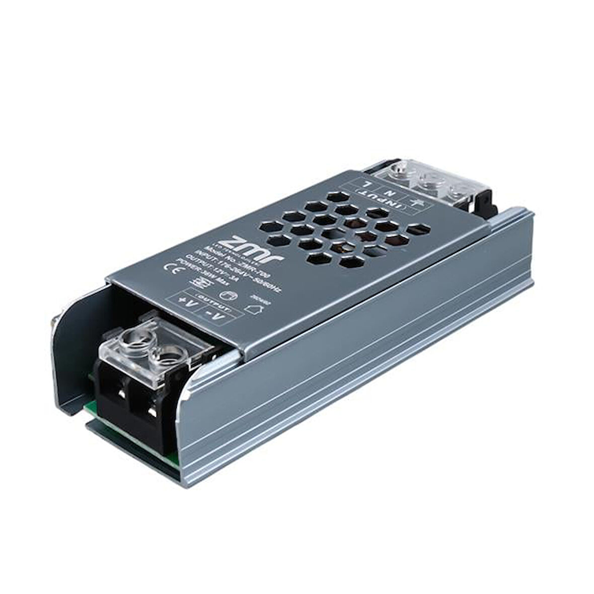 Zmr Zmr-700/B.00 12 Volt 3 Amper 36 Watt Slim Metal Kasa Adaptör