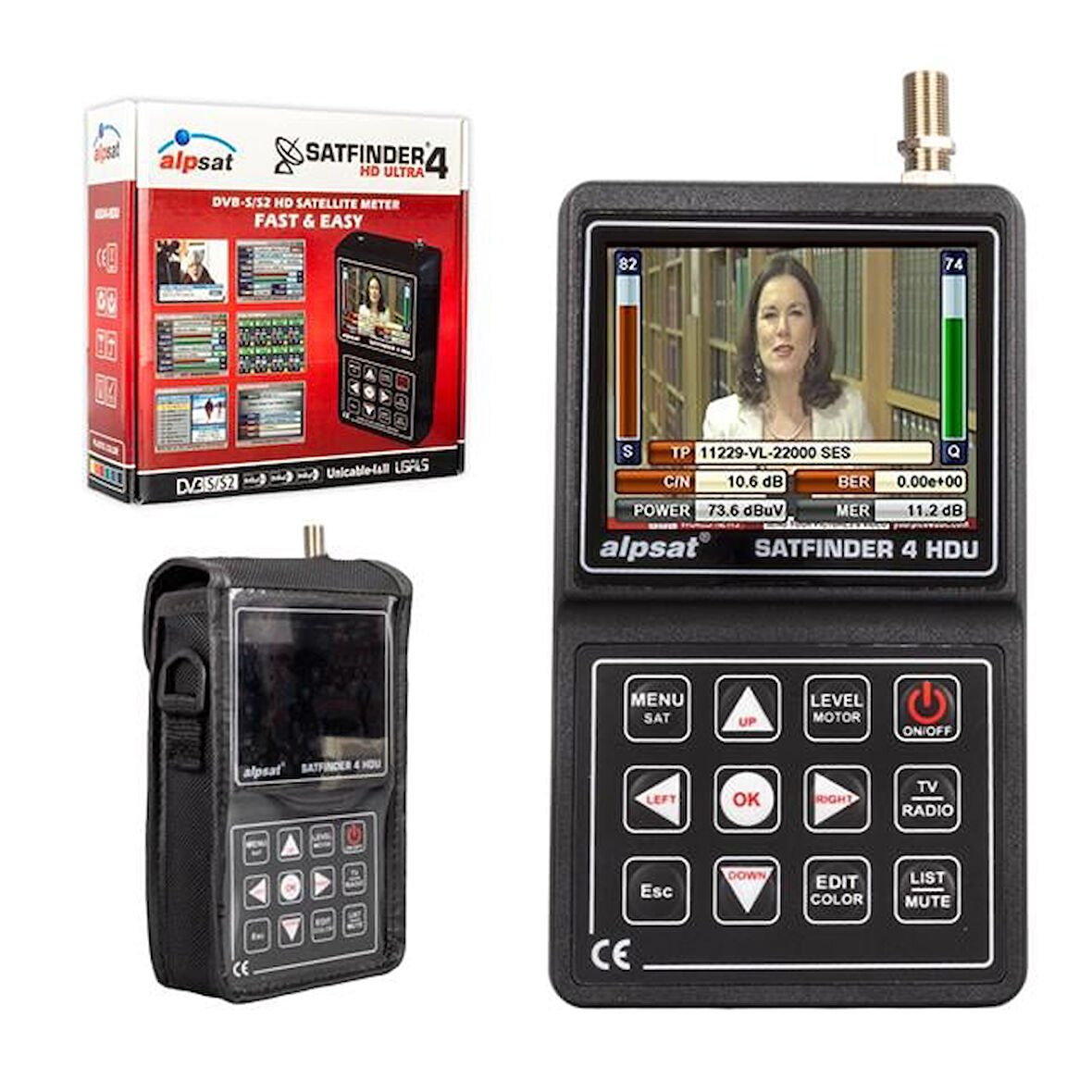 Alpsat Satfinder 4 Hd 3.5'' Lcd Ekranlı Uydu Yön Bulucu (As04-Hdu)