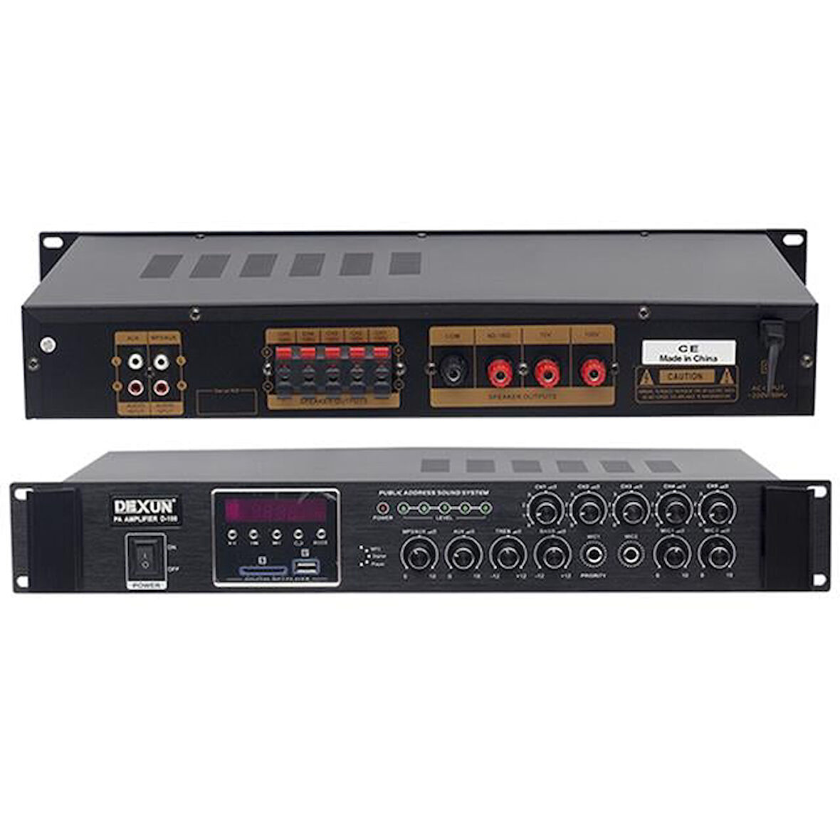 Dexun D-100 60W Usb-Sd Girişli 100V Hat Trafolu Anfi