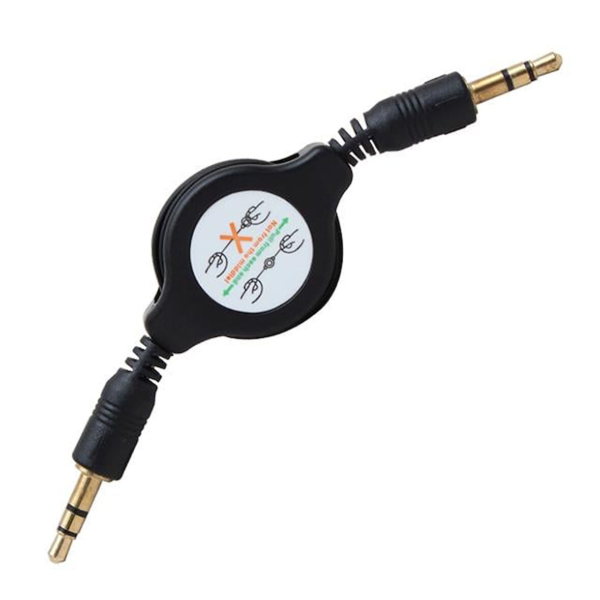 Makaralı 3.5 Mm Stereo Erkek-Erkek Kablo