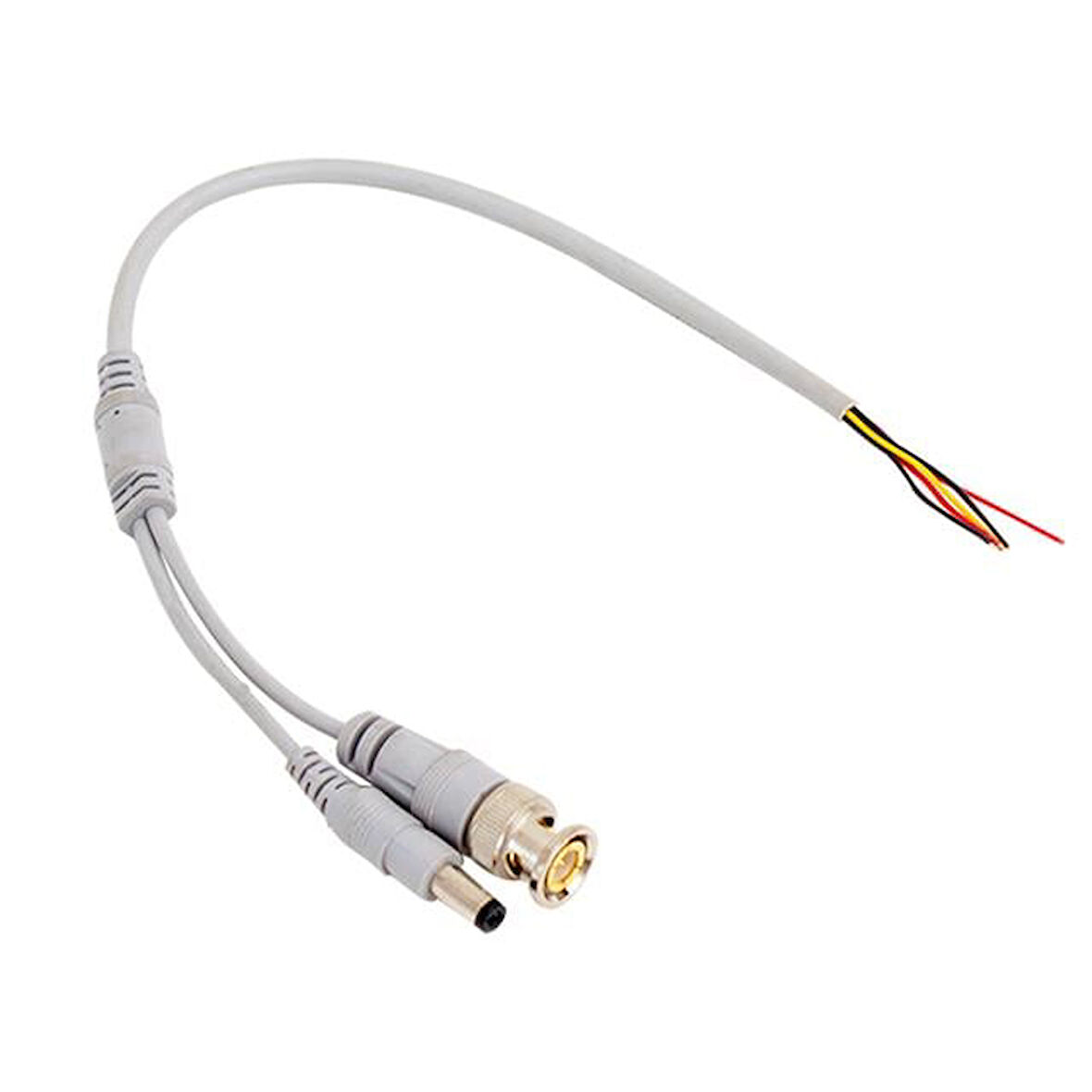 Pm-35 Erkek Bnc + Power Jacklı 30Cm Güvenlik Kamera Kablosu