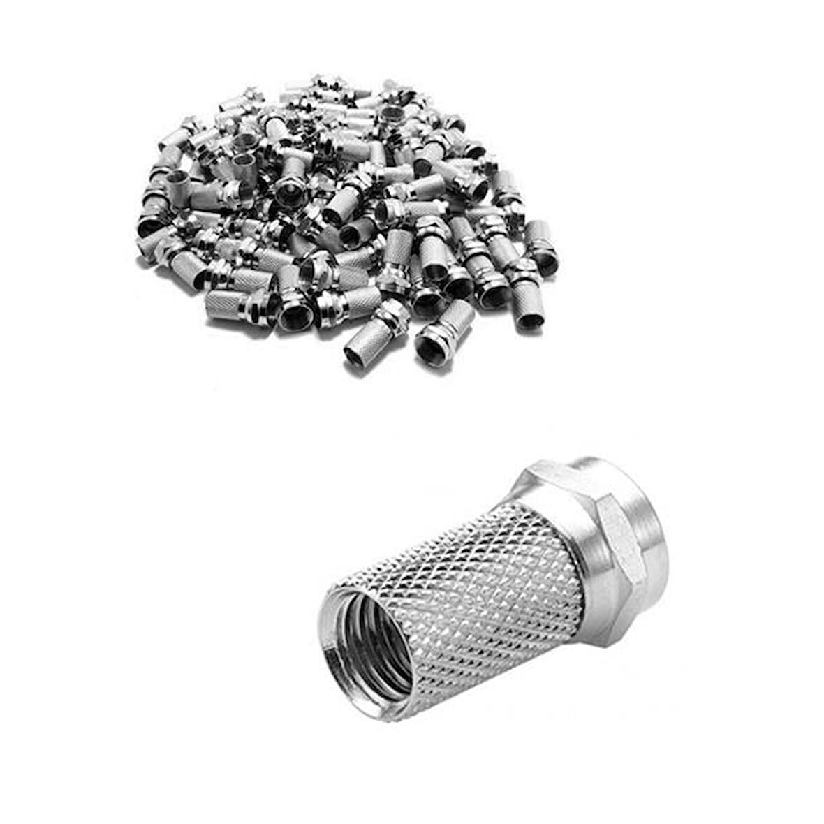F Konnektör Rg6/U6 (100'Lü Paket)