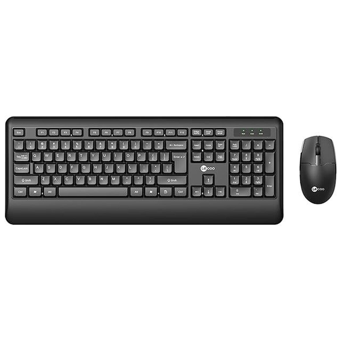 Lecoo Kw202 Kablosuz Q Klavye - Mouse Set Siyah