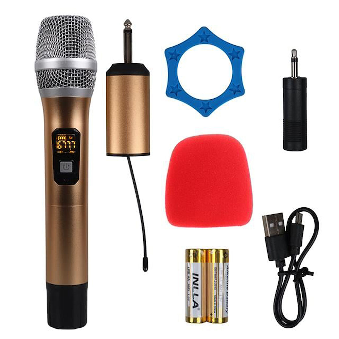 Magicvoice Mv-1301E Uhf Ekranlı Kablosuz 1 El Telsiz Mikrofonu