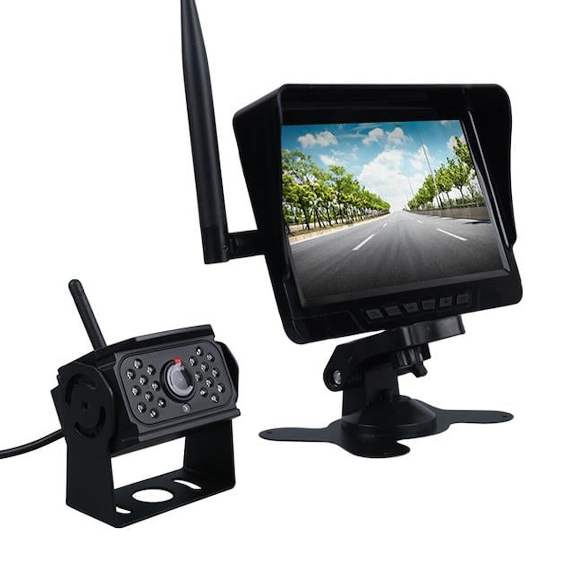 Dvr T70-F19 Kablosuz Araç Kamera Ve Monitör Seti