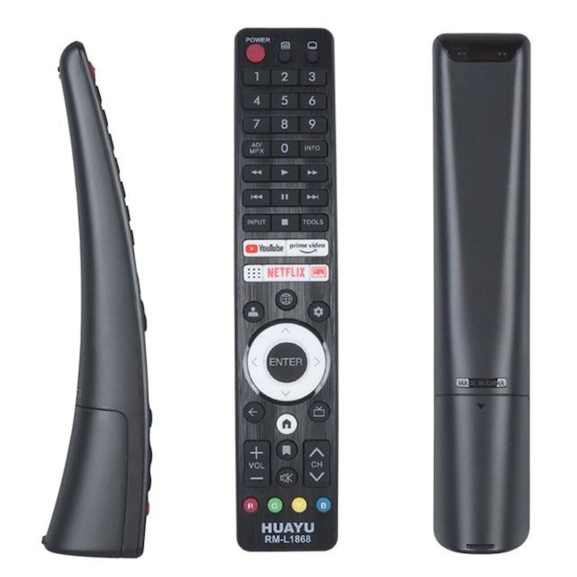 Huayu Rm-L1868 Üniversal Netflix - Youtube - Prime Video Tuşlu Lcd-Led Tv Kumanda