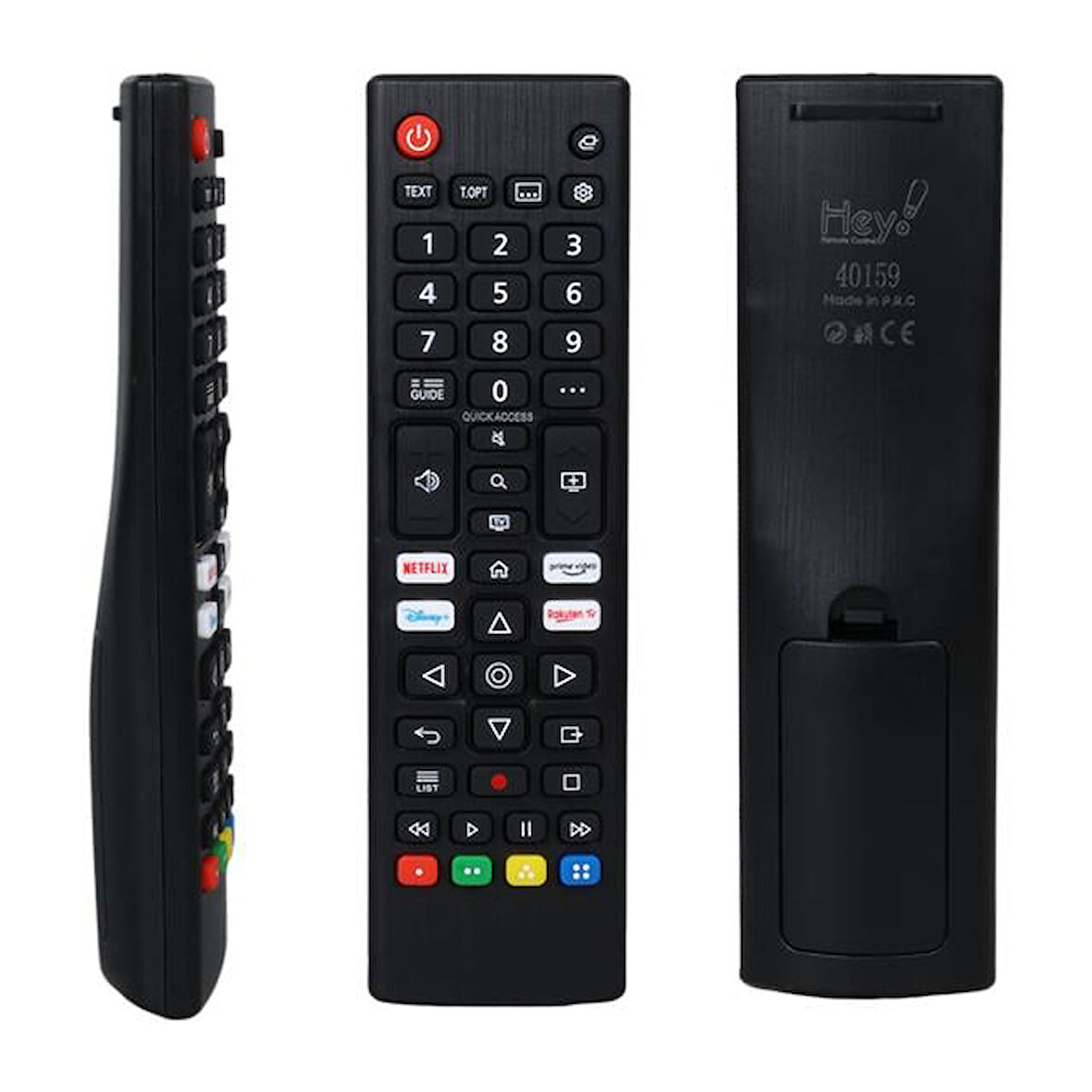 Hey Netflix Prime Video Tuşlu Lcd Led Tv Kumanda (Akb76040305)