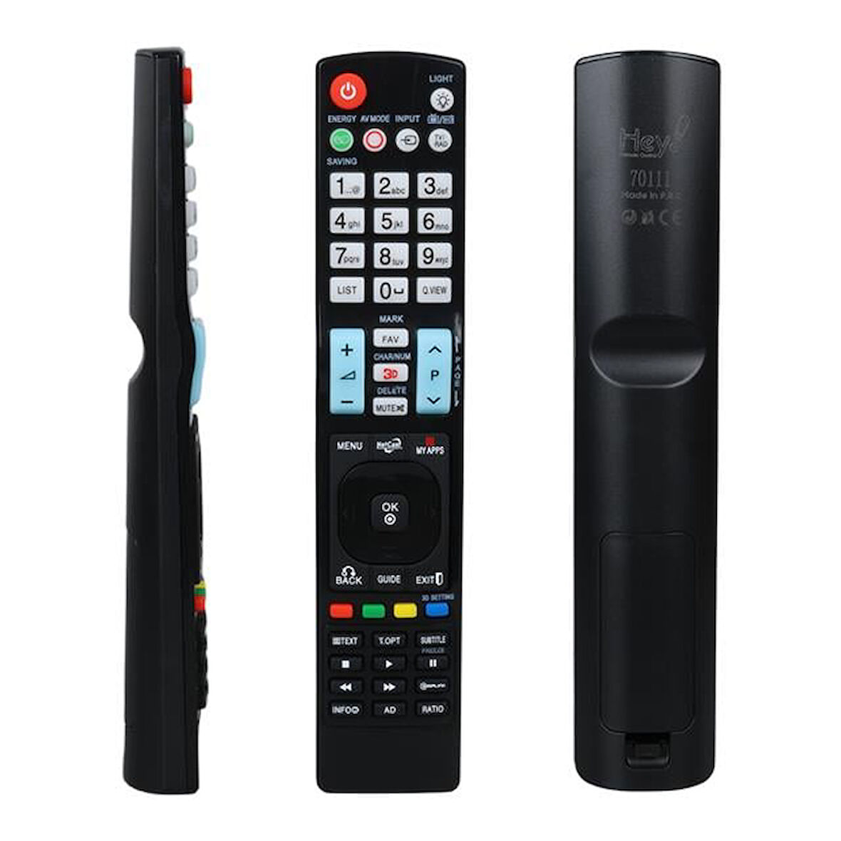 Hey Rm-L999+1 3D Küçük Kalıp Üniversal Lcd Led Tv Kumandası