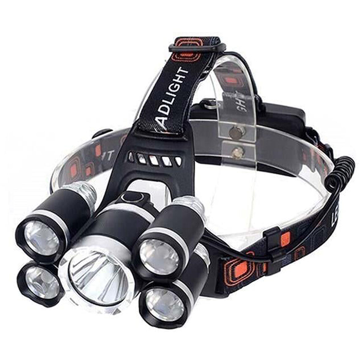 Mx-501 5 Power Ledli Su Geçirmez 18650 Pilli Şarj Edilebilir Kafa Feneri