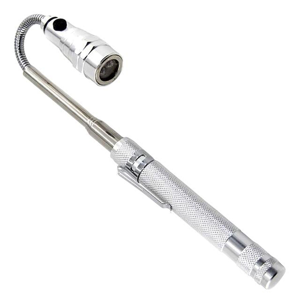 Mx-2808 Mıknatıslı 360 Derece Döner Başlıklı 3 Ledli Beyaz Işık El Feneri