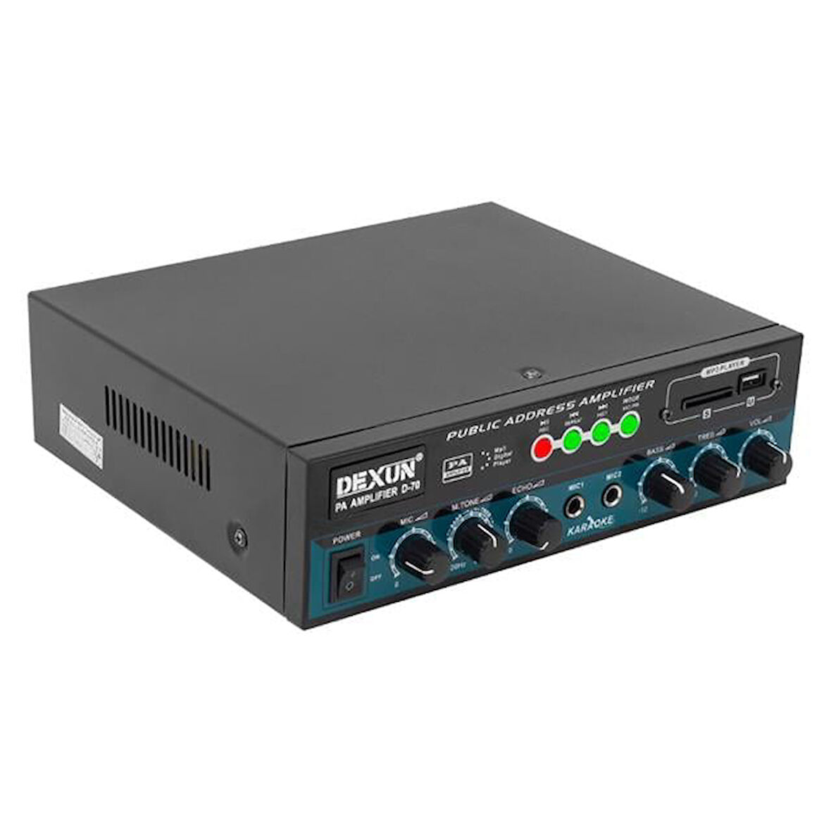 Dexun D-70 Usb-Sd-Aux-Bluetooth Destekli 50 Watt 100 Volt 4-16 Ohm Hat Trafolu Anfi