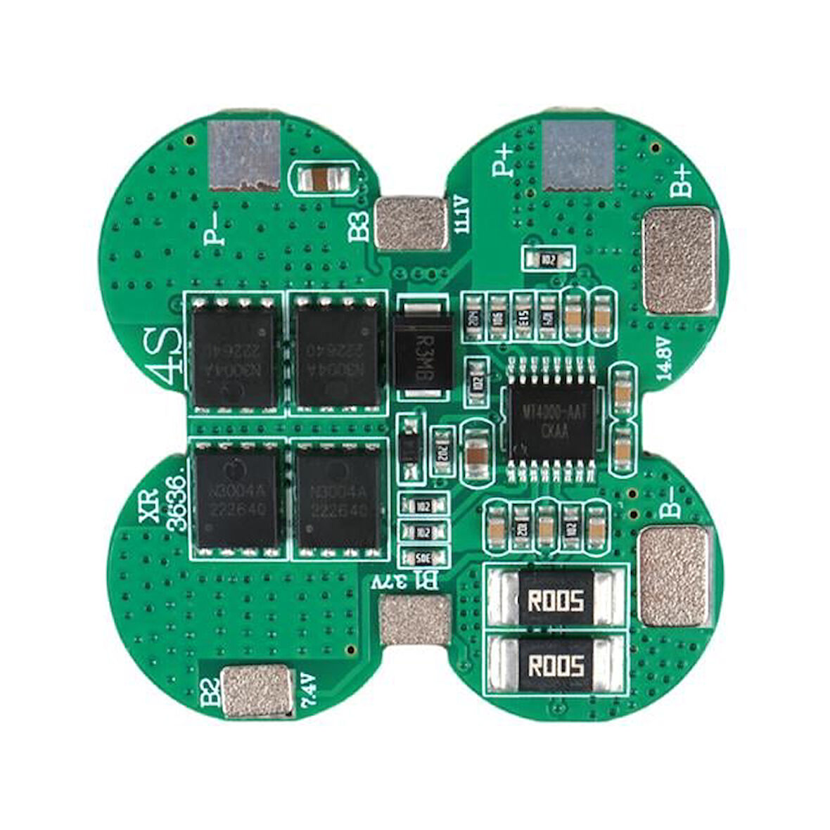 Weko 4S 14.8V-16.8V 15A Li-Ion 18650 Bms Koruma Kartı Devre