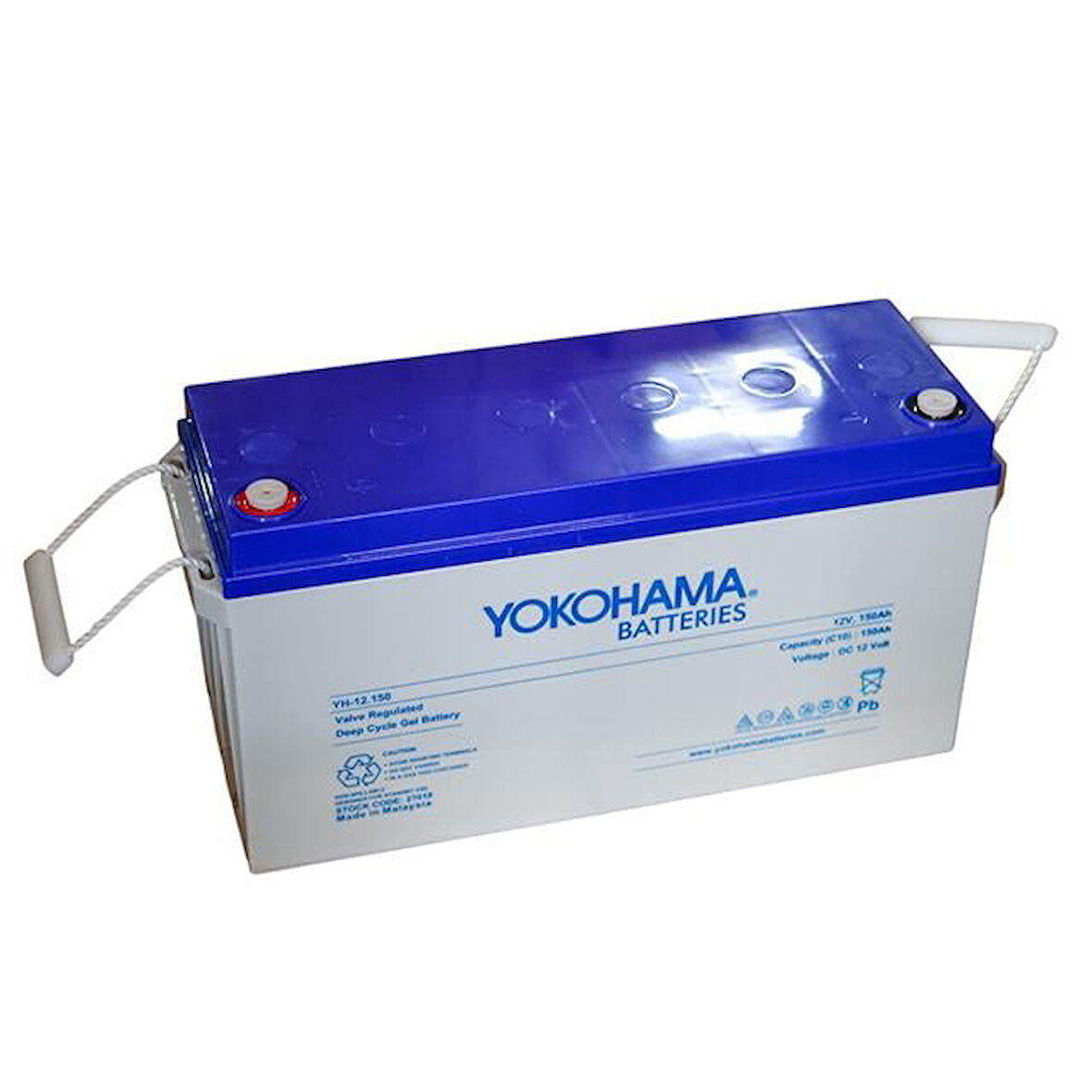 Yokohama Yh-27018 12V 150Ah Tam Bakımsız Deep Cycle Jel Akü (481X170X241Mm)