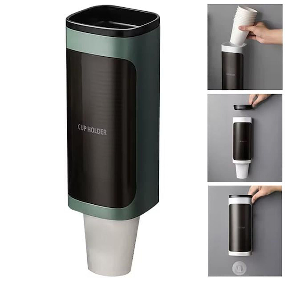 Sunup Sn-27109 Kendinden Yapışkanlı Plastik - Karton Bardak Dispenseri