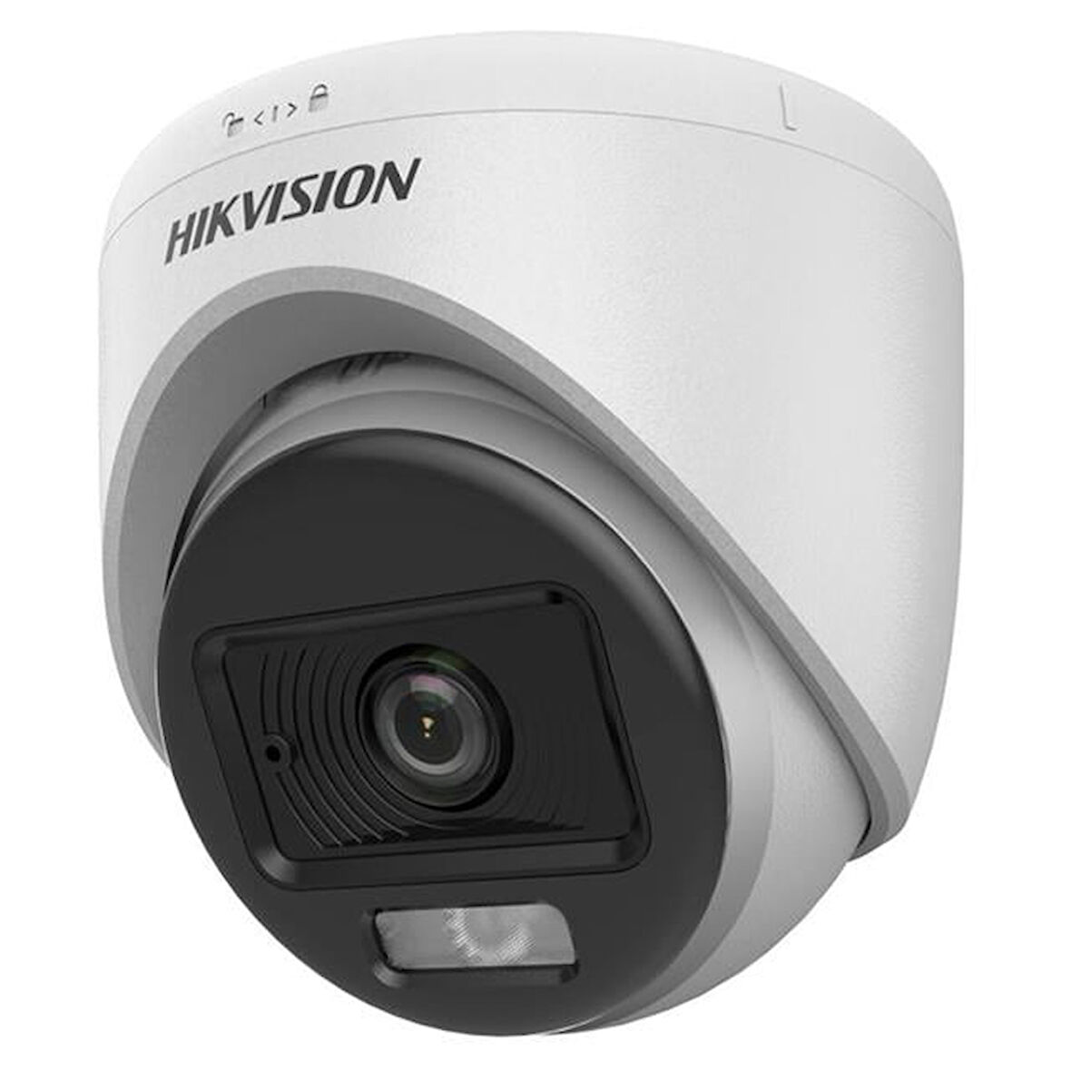 Hikvision Tvı-Ahd 2Mp 2.8Mm Sabit Lensli Colorvu Ir Turret Dome Analog Kamera (Ds-2Ce70Df0T-Lpfs)