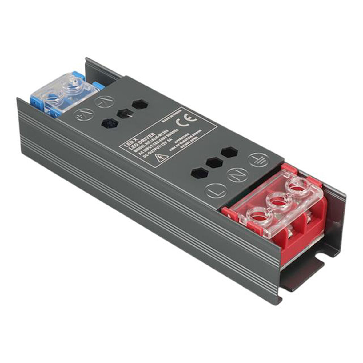 Ledx Aln-M1205 12 Volt 5 Amper 50X15X11Mm Slim Metal Kasa Adaptör