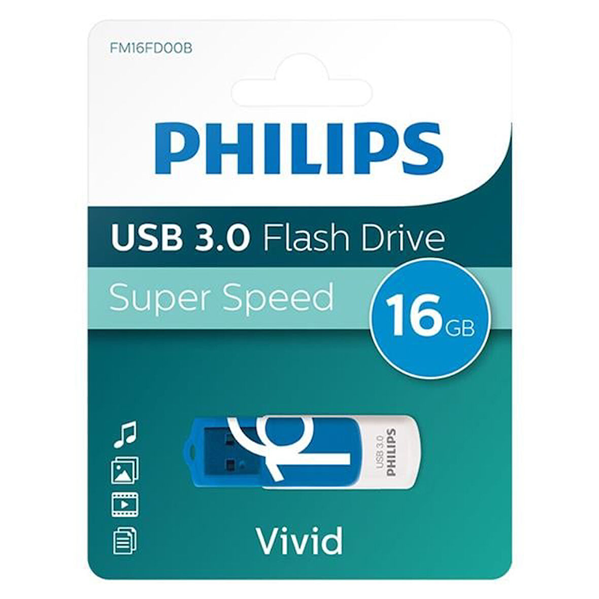 Vivid Serisi 16Gb Usb 3.0 Super Speed Flash Bellek (Fm16Fd00B/00)