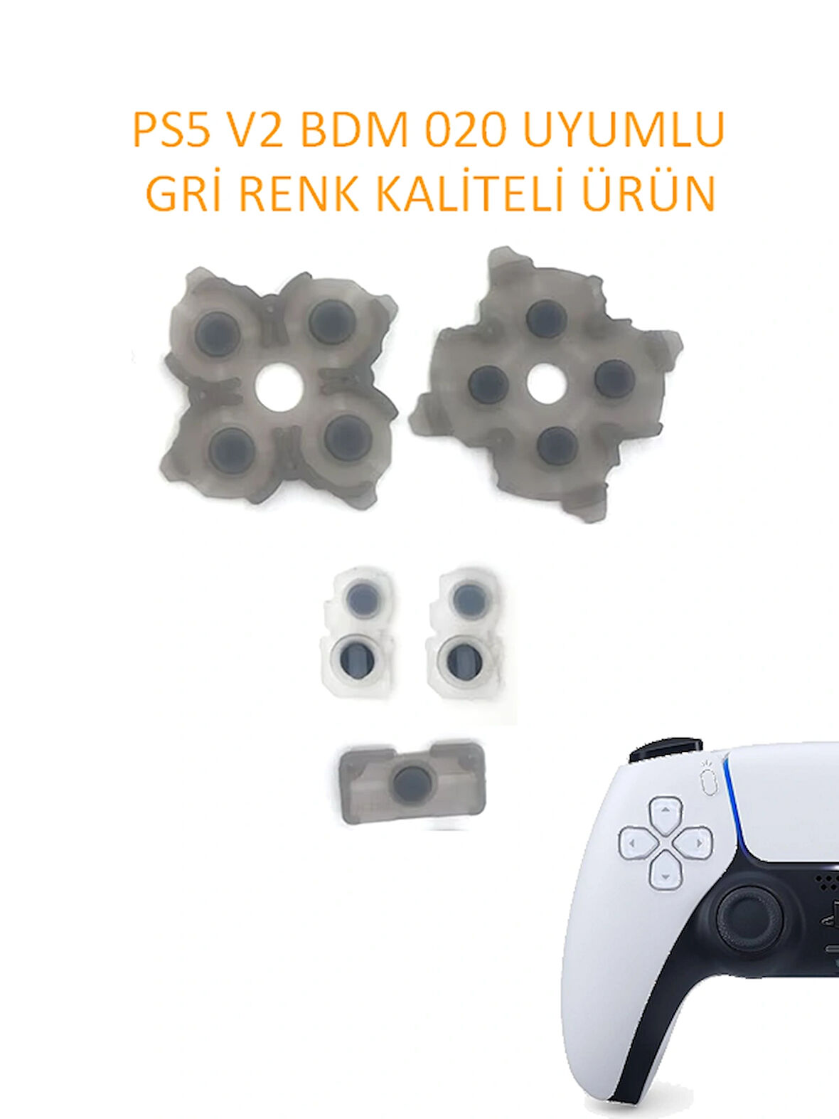 1 Takım PS5 V2 BDM 020 KOL LASTİK TAKIMI Gri Renk Kaliteli Ürün 