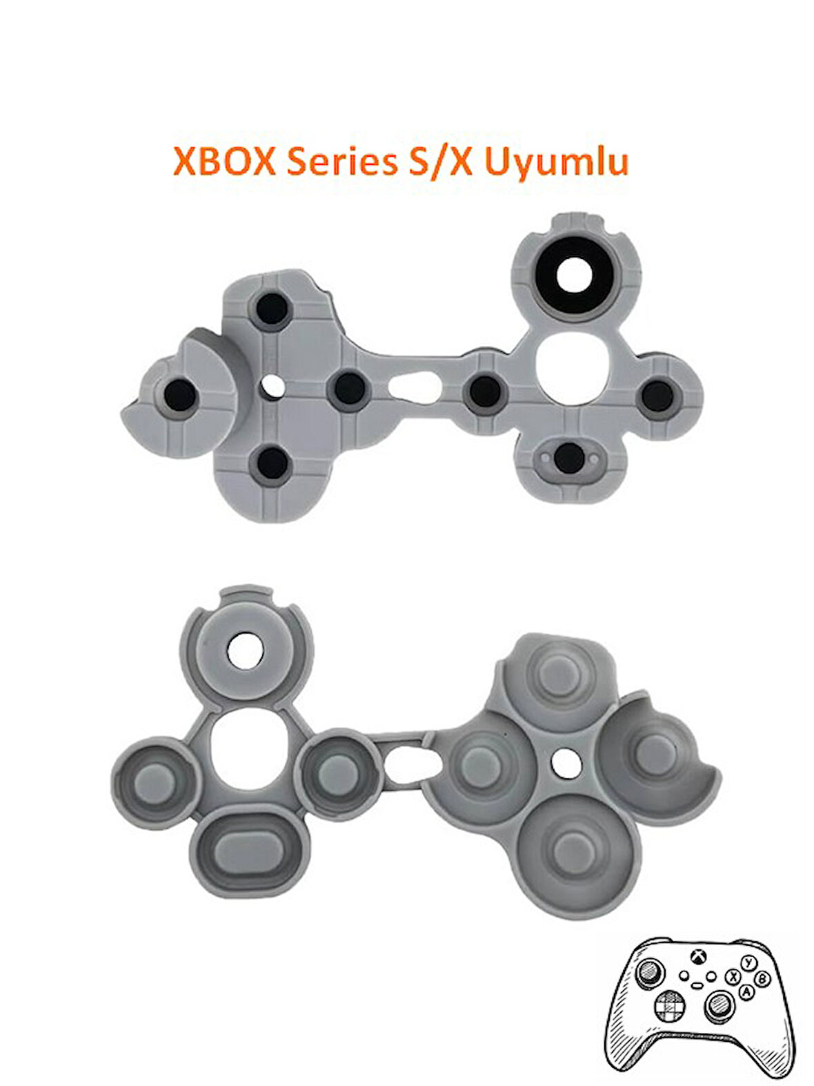 Xbox Series S/X Uyumlu Silikon Buton Ped Takımı