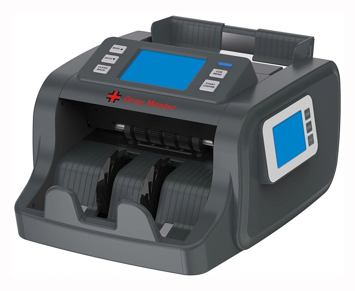 Sigma Gray Master Para Sayma Makinesi – 8 Para Birimi, Mix Sayım, CIS Teknolojisi, Geçersiz Banknot Tespiti