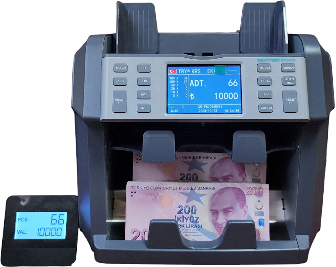 Semtom St-4025 Kendinden Printerlı Profesyonel Para Sayma Makinesi