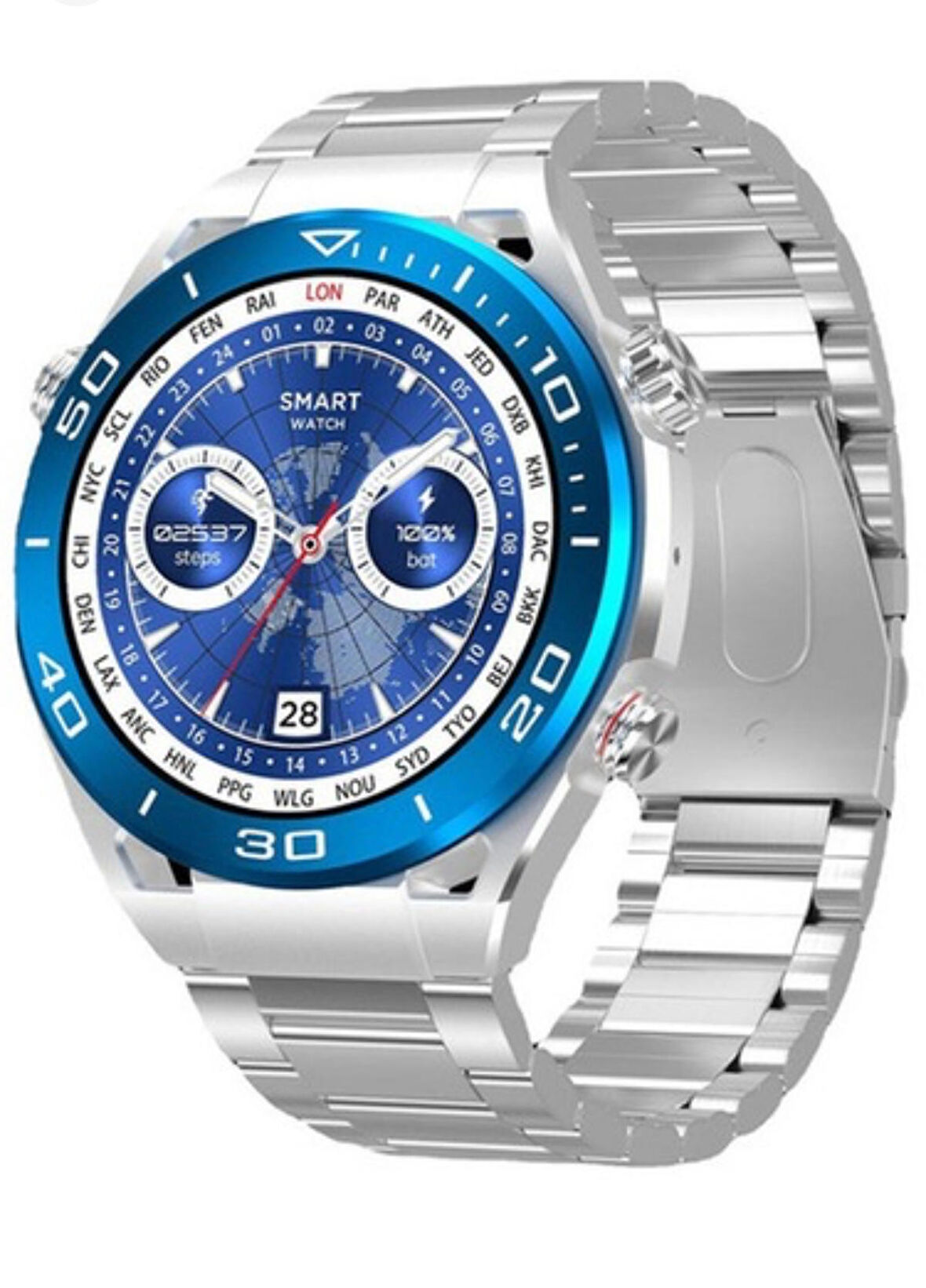 Samsung S24 Uyumlu Watch Classic Sk4 Ultimate 49mm 1.45' Tam Ekran Gps/nfc/sesli Asistan Akıllı Saat