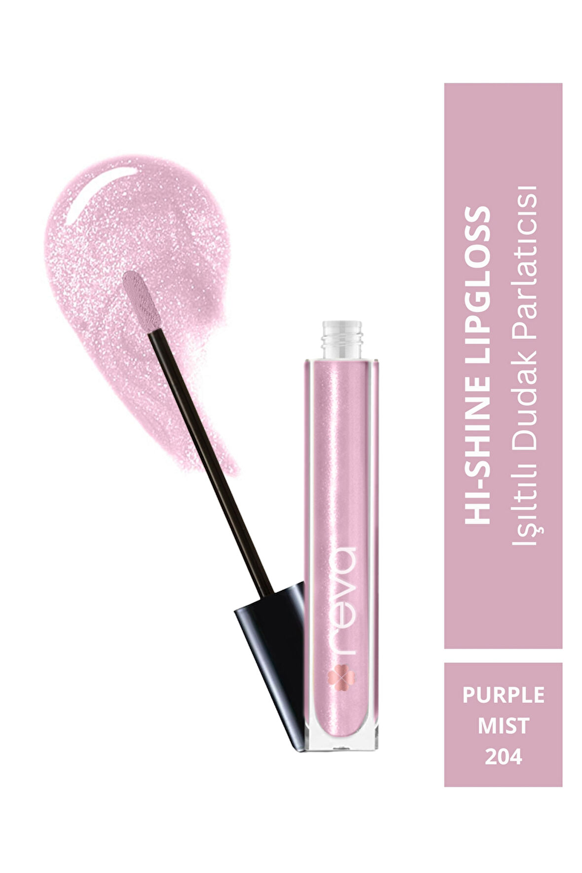 Işıltılı Dudak Parlatıcısı - Hi-shine Lip Gloss Purple Mist - No: 204 - Vegan & Temiz Içerik