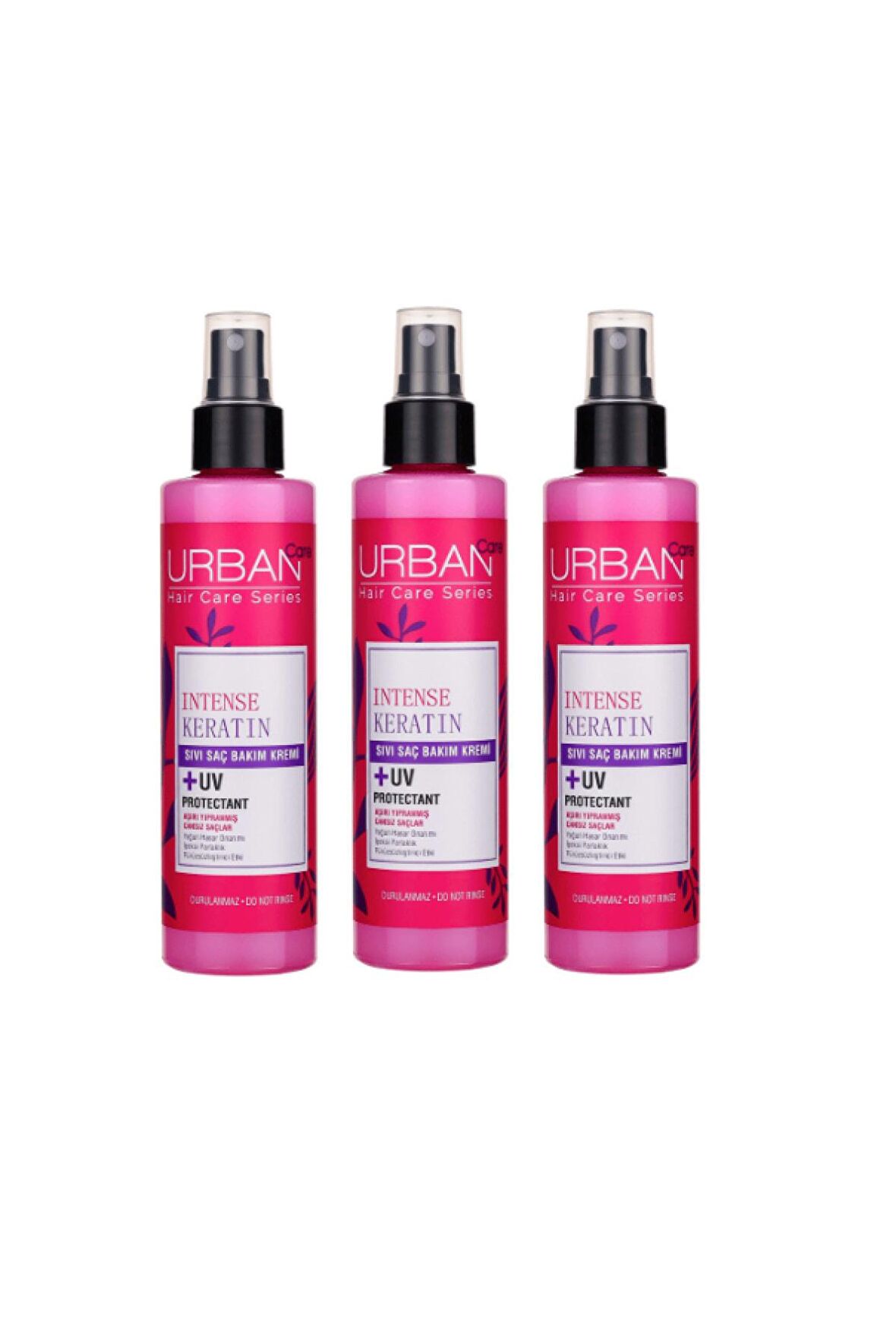 Sıvı Saç Bakım Kremi Intense Keratin 200 Ml X3 Adet