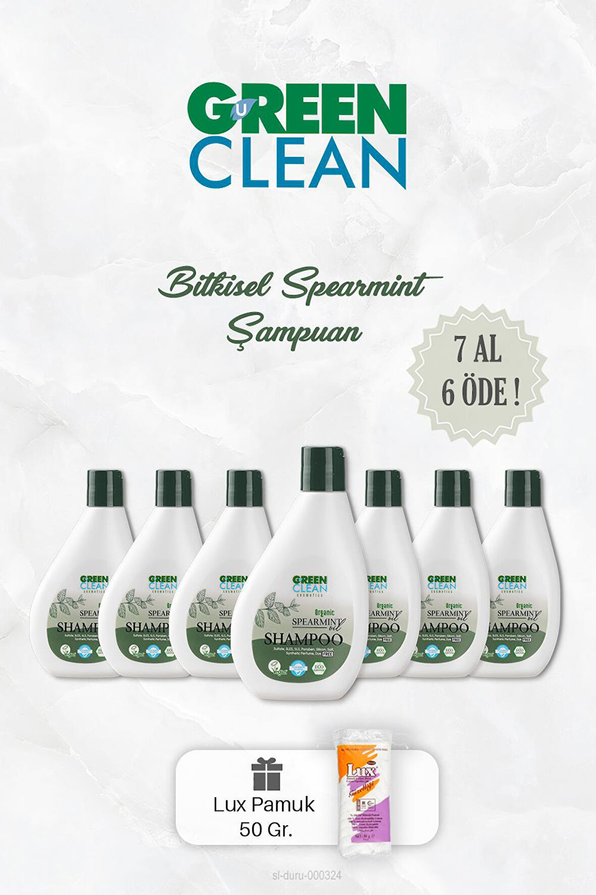 7 AL 6 ÖDE Bitkisel Şampuan Spearmint 275 ml