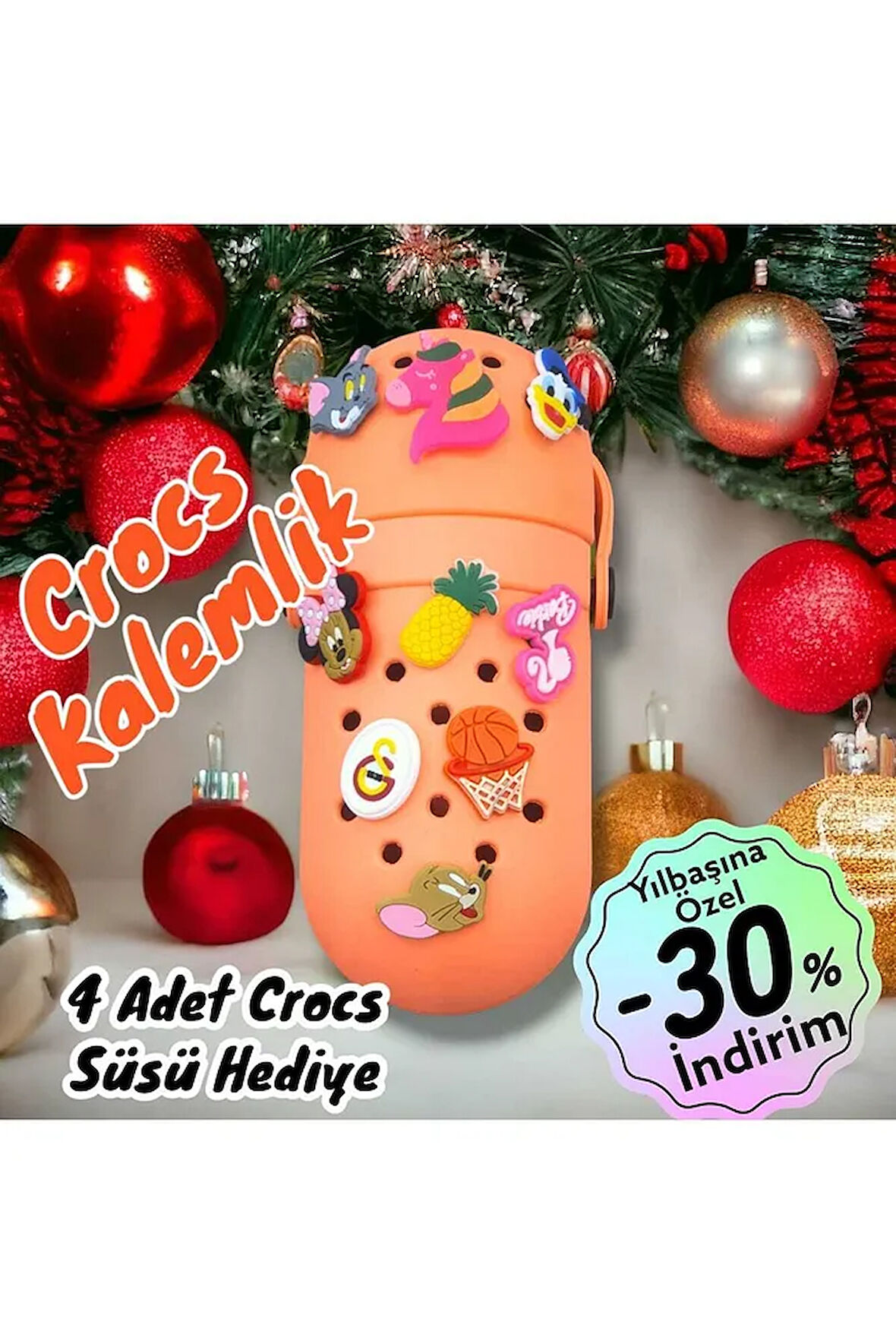 Silicon Kalem Kutusu, Crocs Süslü Kalemlik,