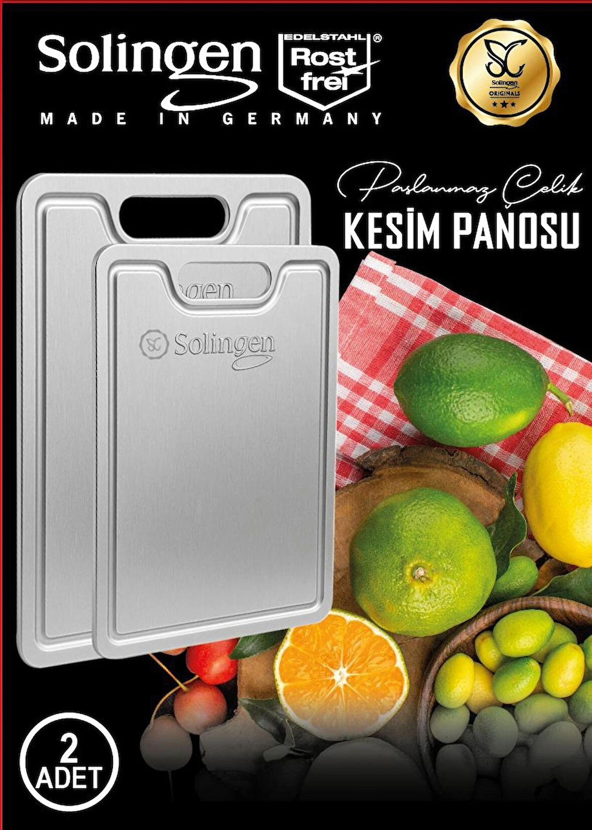 Çelik kesme tahtası 