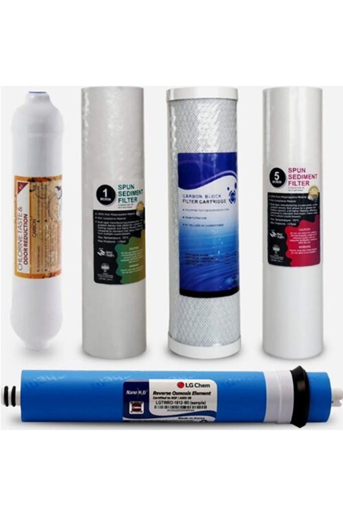 Lg Membranlı 5 Li Su Arıtma Filtre Seti