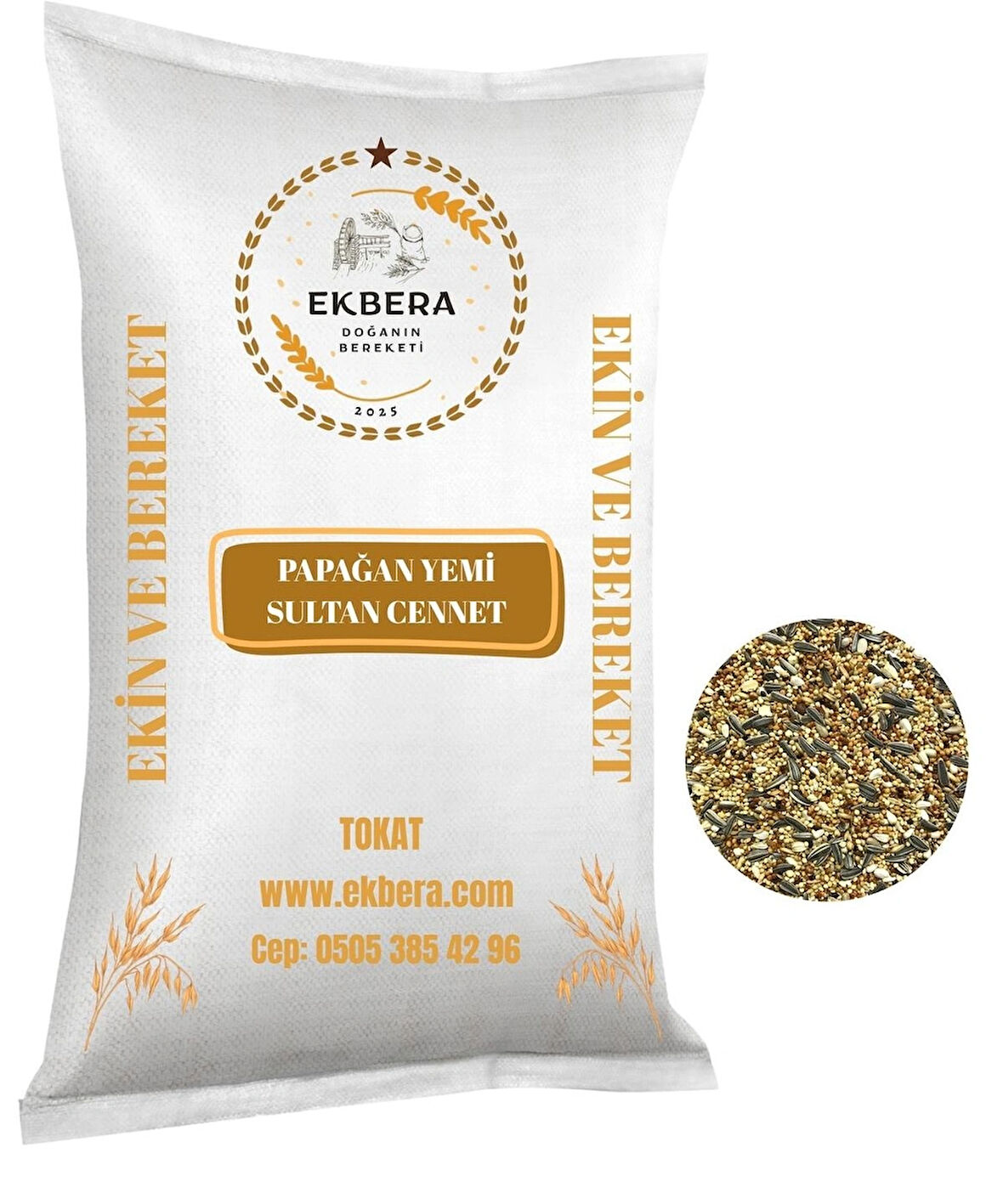 EKBERA - Sultan Cennet Papağan Yemi (Paraket) - 5 Kg