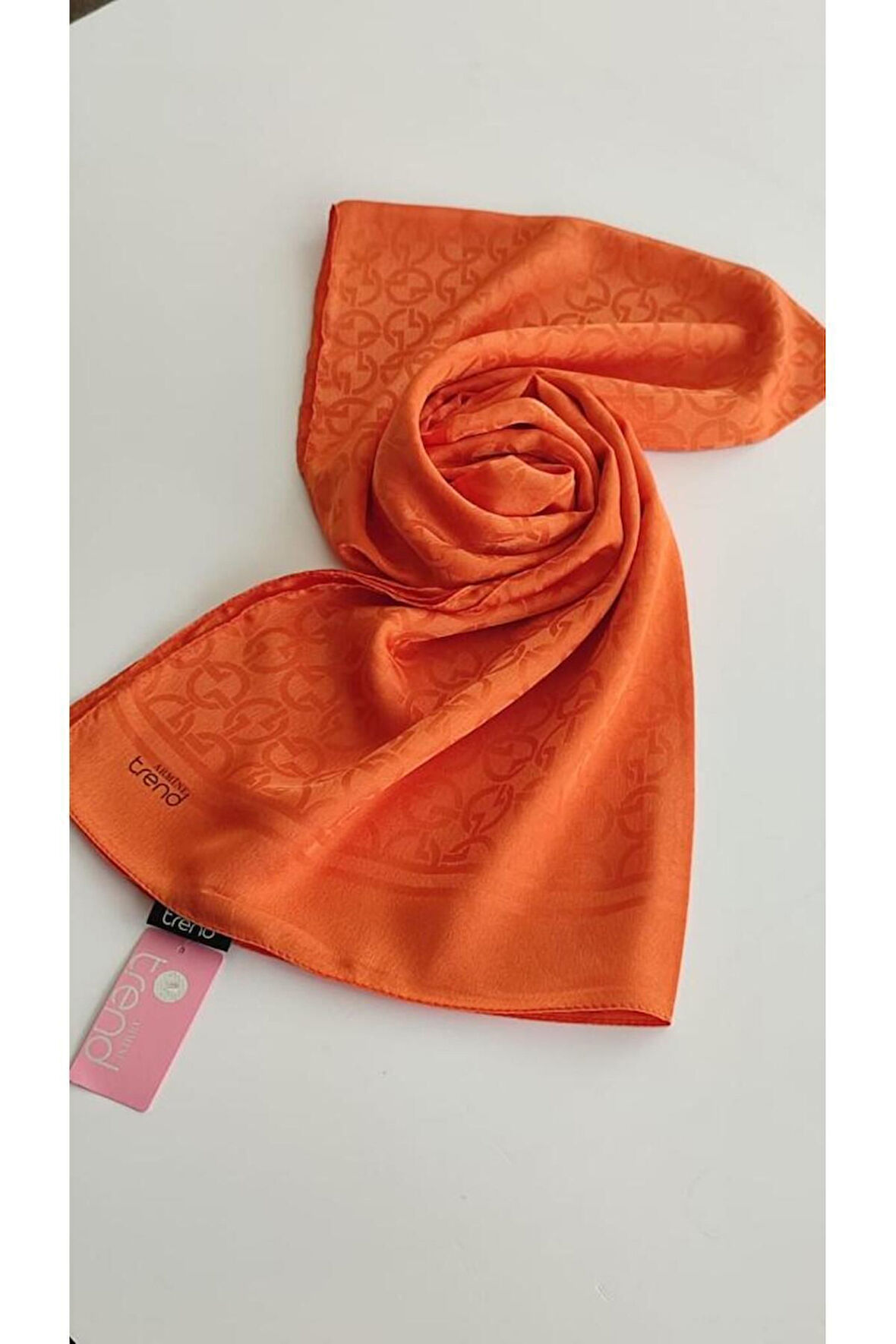 Turuncu Armine Trend Janjan Jakar Şal -1-