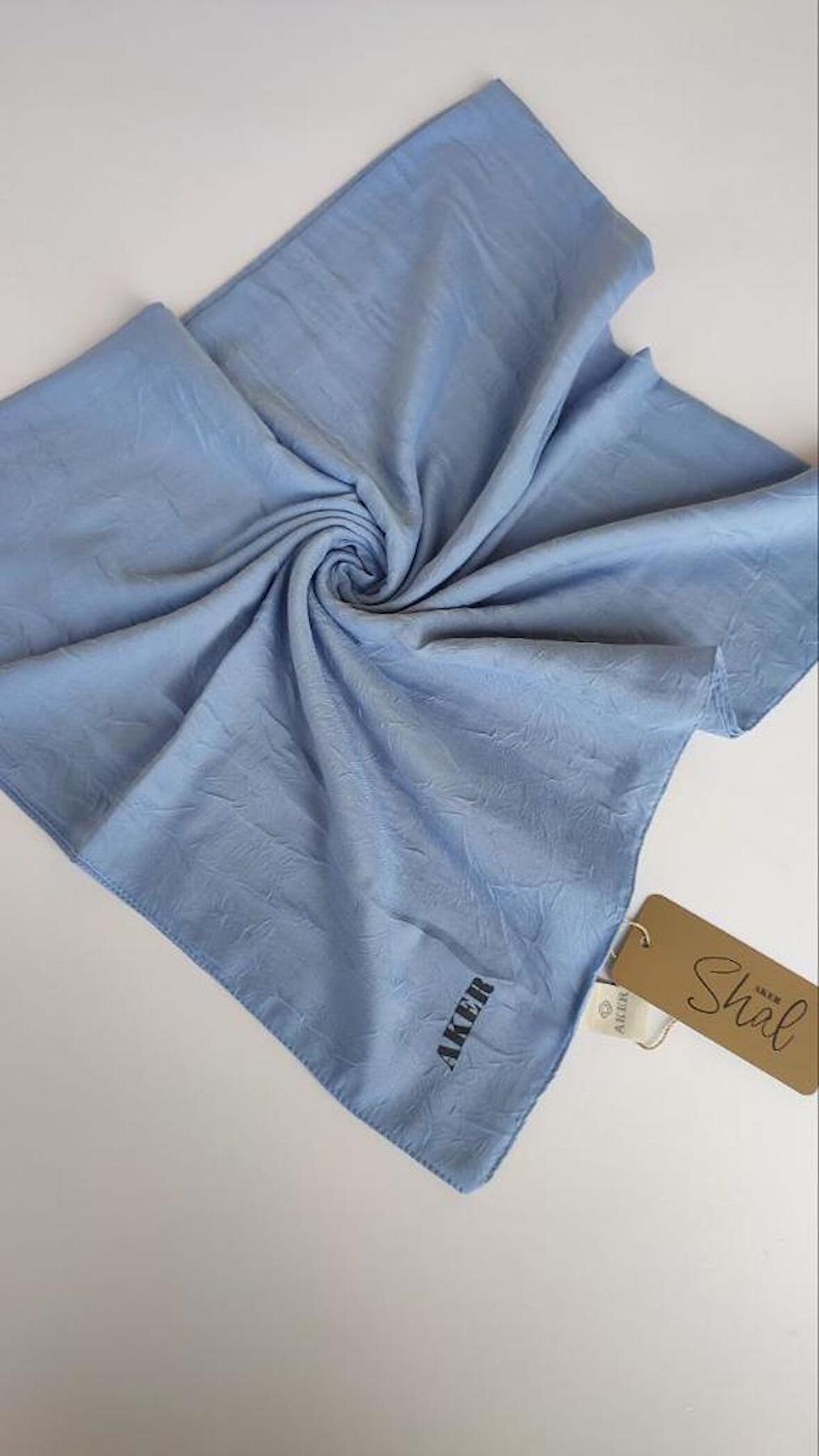 Bebe Mavisi Kraş Eşarp