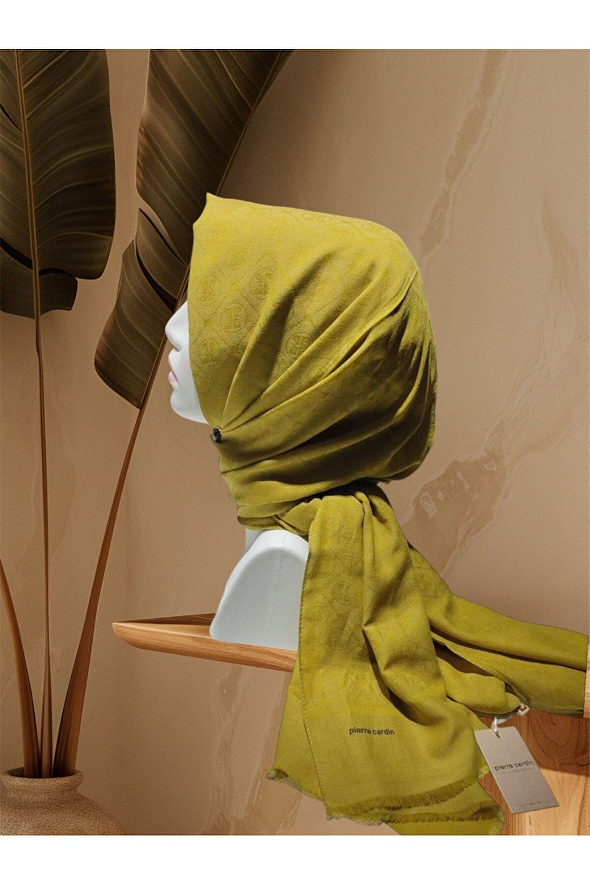 yağ Yeşili Pierre Cardin Şal