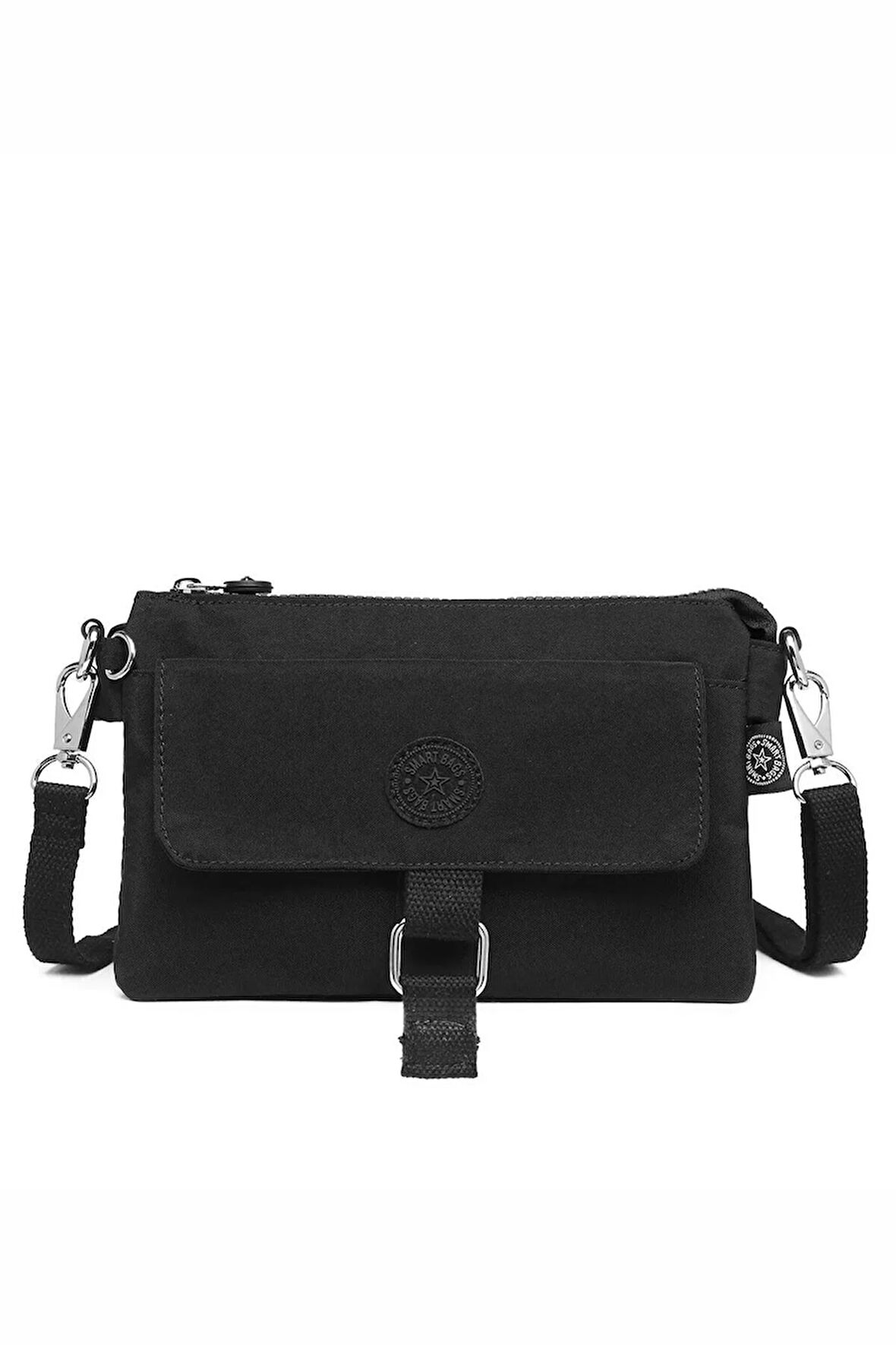 Mini Siyah Çapraz Çanta El Çantası Pörtföy Çanta