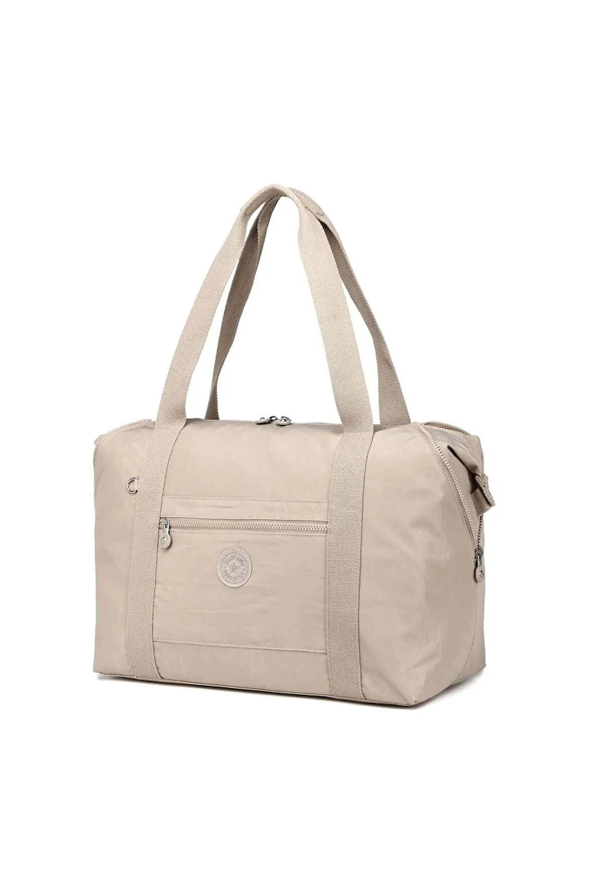 Battal Boy Kadın Çantası Krinkıl Kumaş Geniş Hacimli Suya Dayanıklı