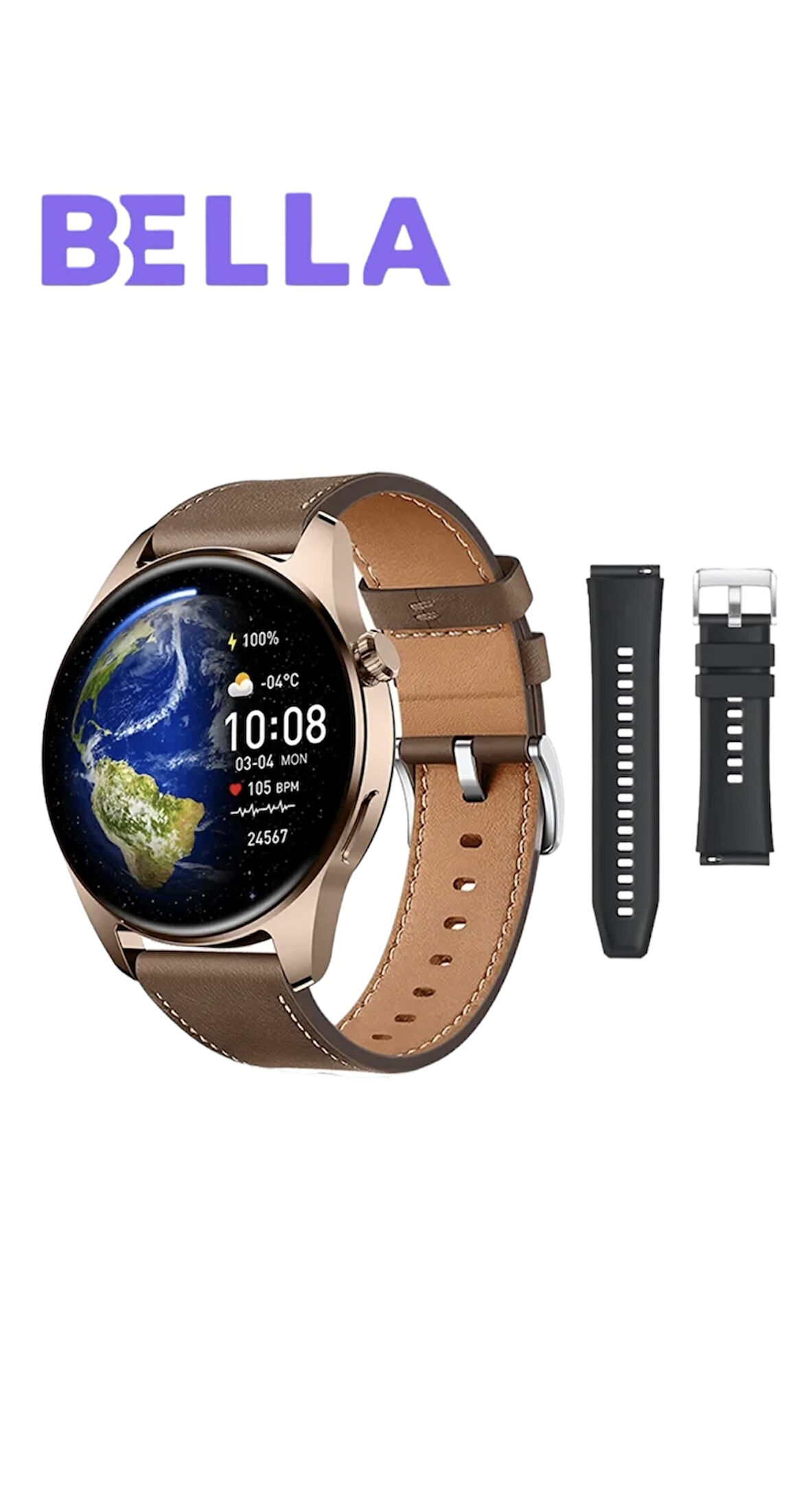Tecno Camon 20 Pro 5G Uyumlu Hk4Hero Amoled Ekran Smart Watch