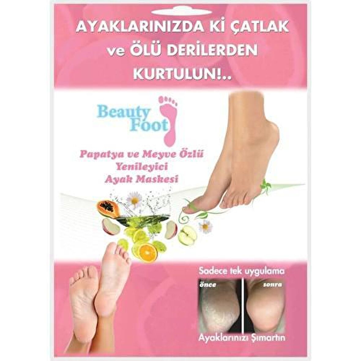 Beauty Foot Bakım için Maske 1 Adet