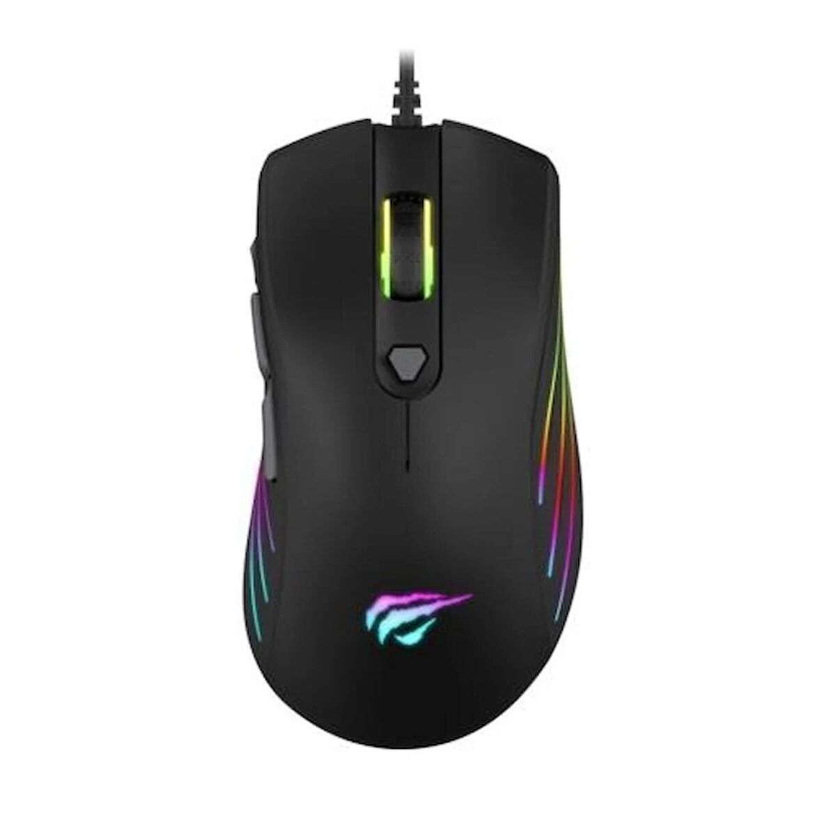 GameNote MS1002 Kablolu RGB Gaming Mouse Siyah  USB/Ayarlanabilr RGB ışıklı/DPI,1.62m kablo boyu