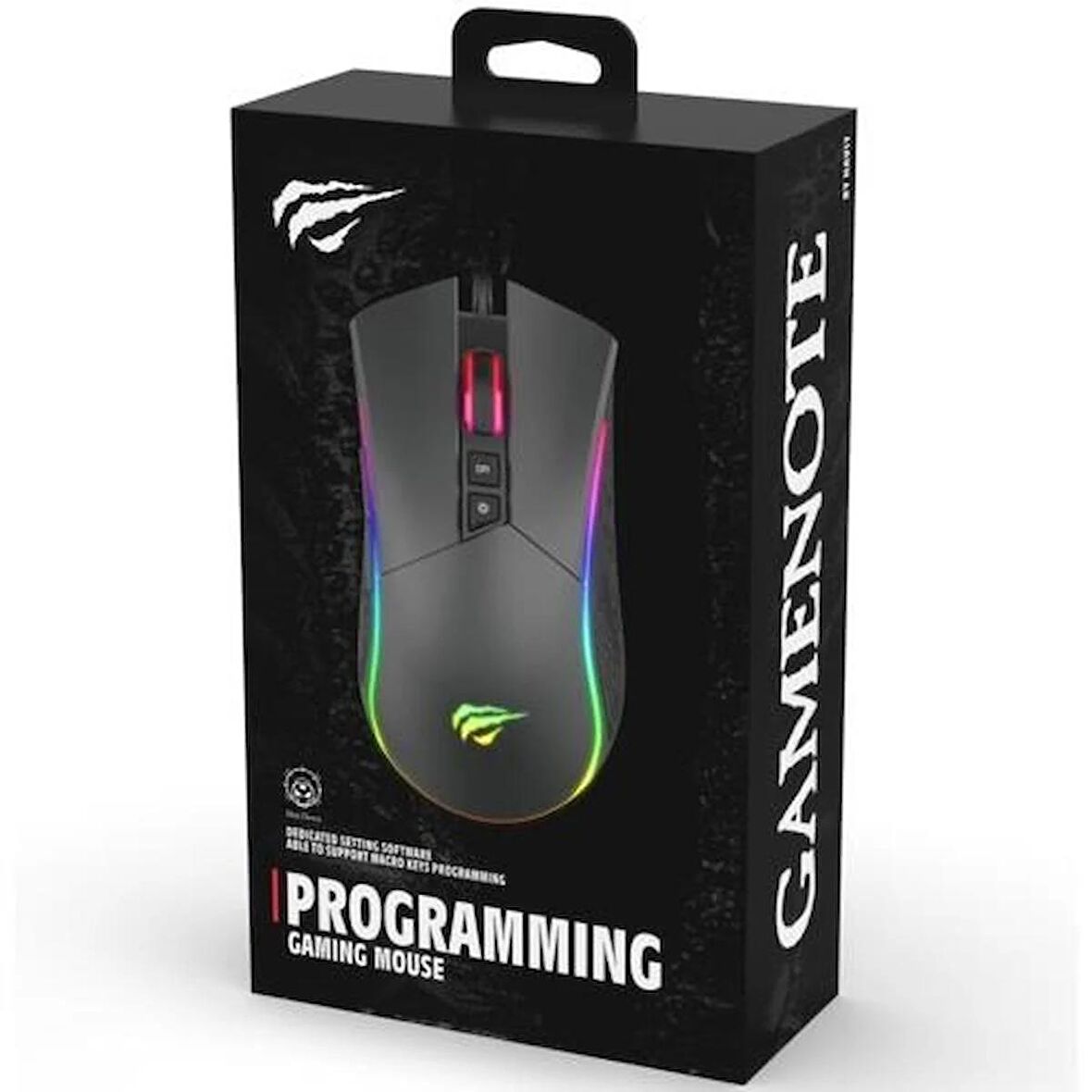 GameNote MS1001 Kablolu RGB Gaming Mouse Siyah  USB/Ayarlanabilr RGB ışıklı/DPI