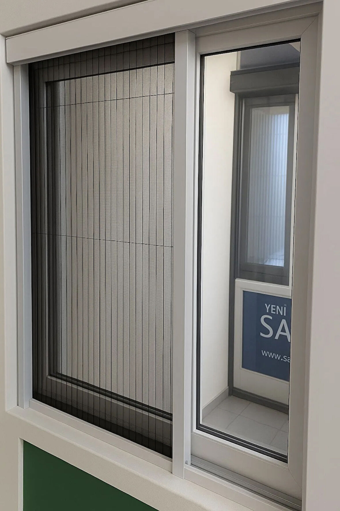 Sineklik Akordiyon Kapı Pencere Sinekliği Antrasit 150x80 cm