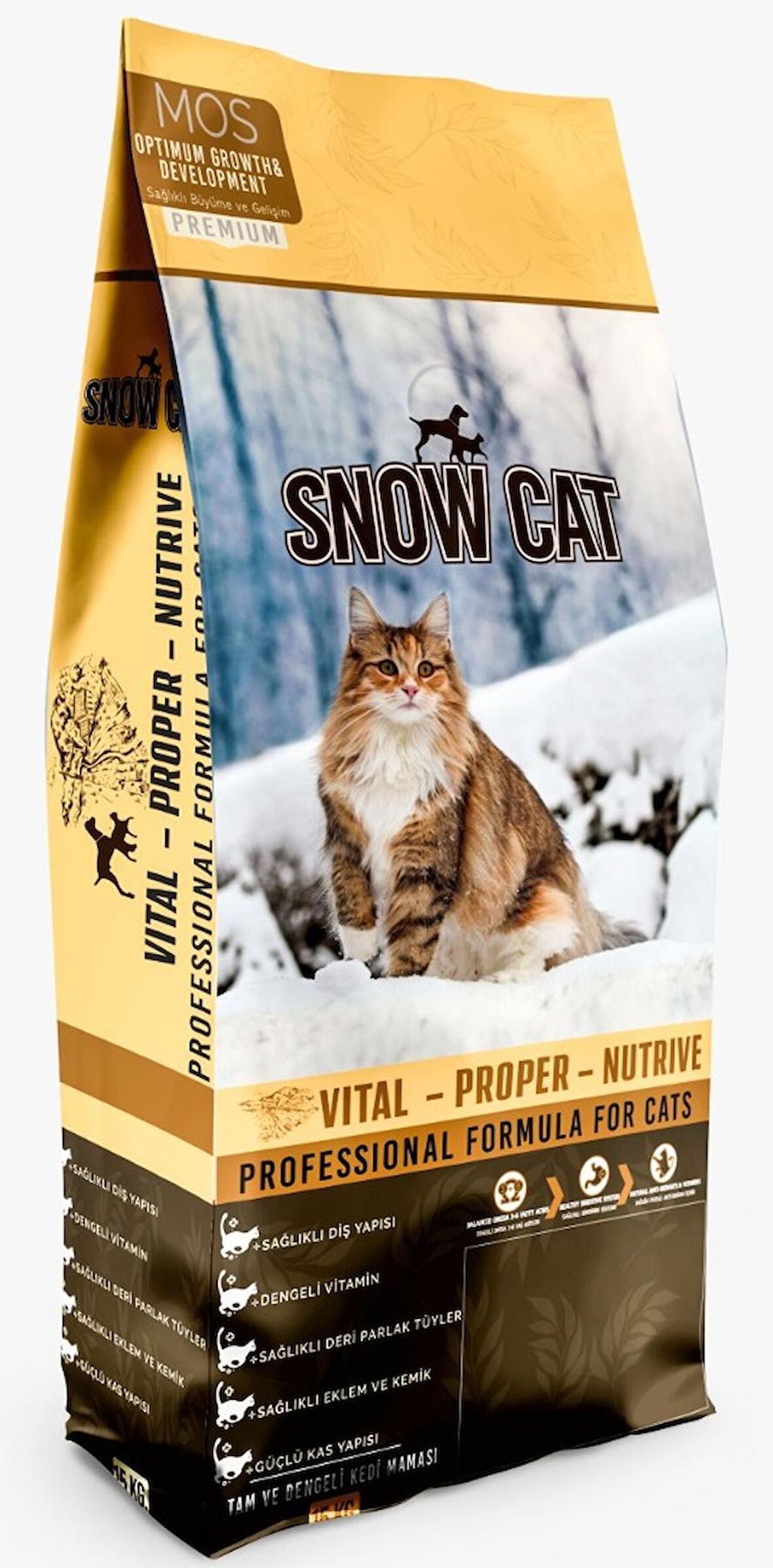 Snow Cat Tavuklu Kedi Maması 15 Kg