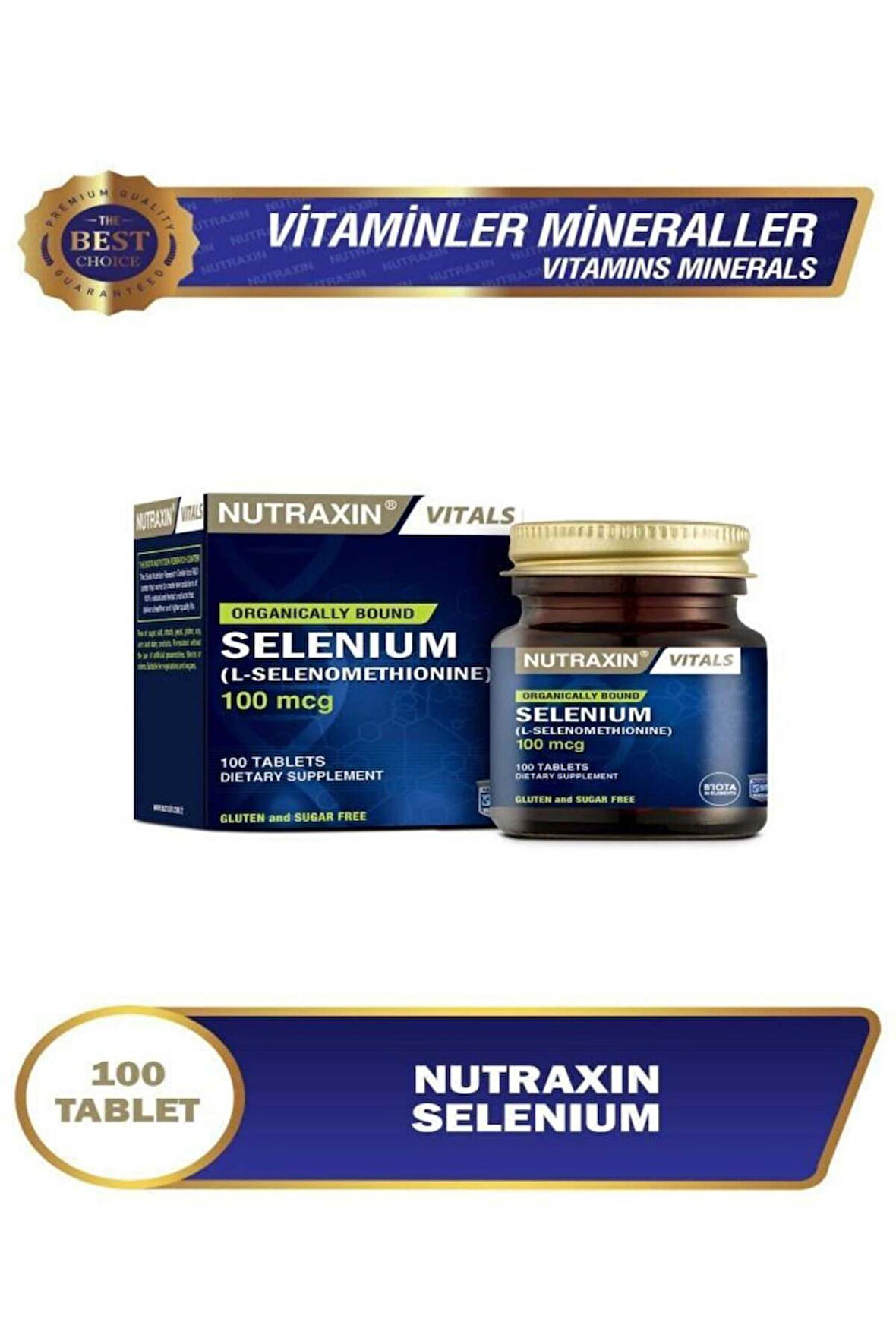 Nutraxin Selenium 100 mcg 100 Tablet