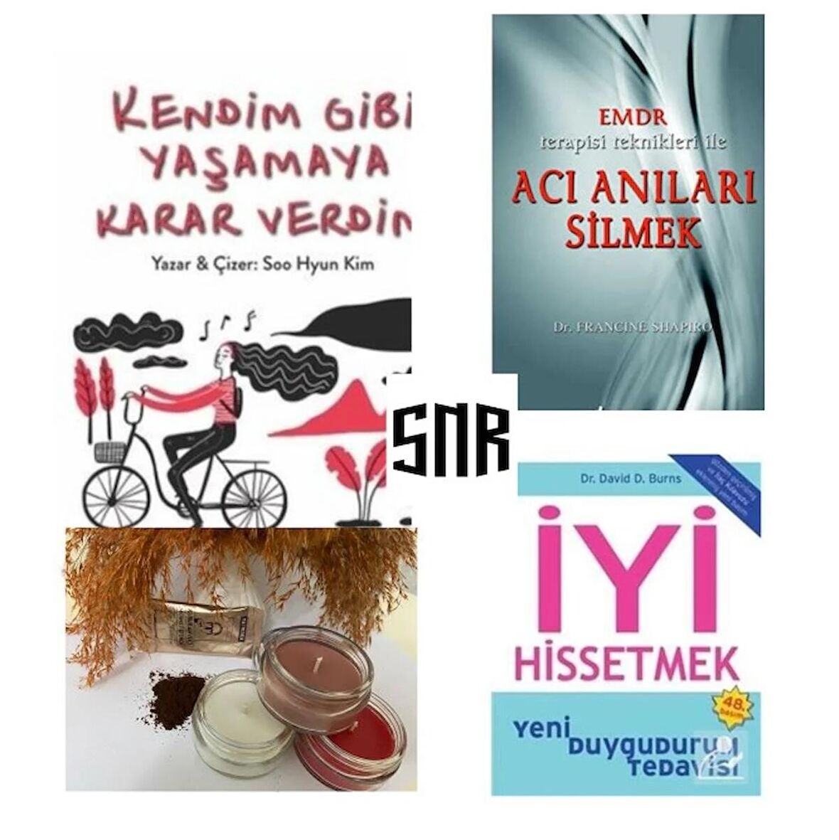 Kendim Gibi Yaşamaya Karar Verdim, EMDR Terapisi Teknikleri ile Acı Anıları Silmek, İyi Hissetmek - 3 Kitap Set ( Kahve ve Mum Hediye )