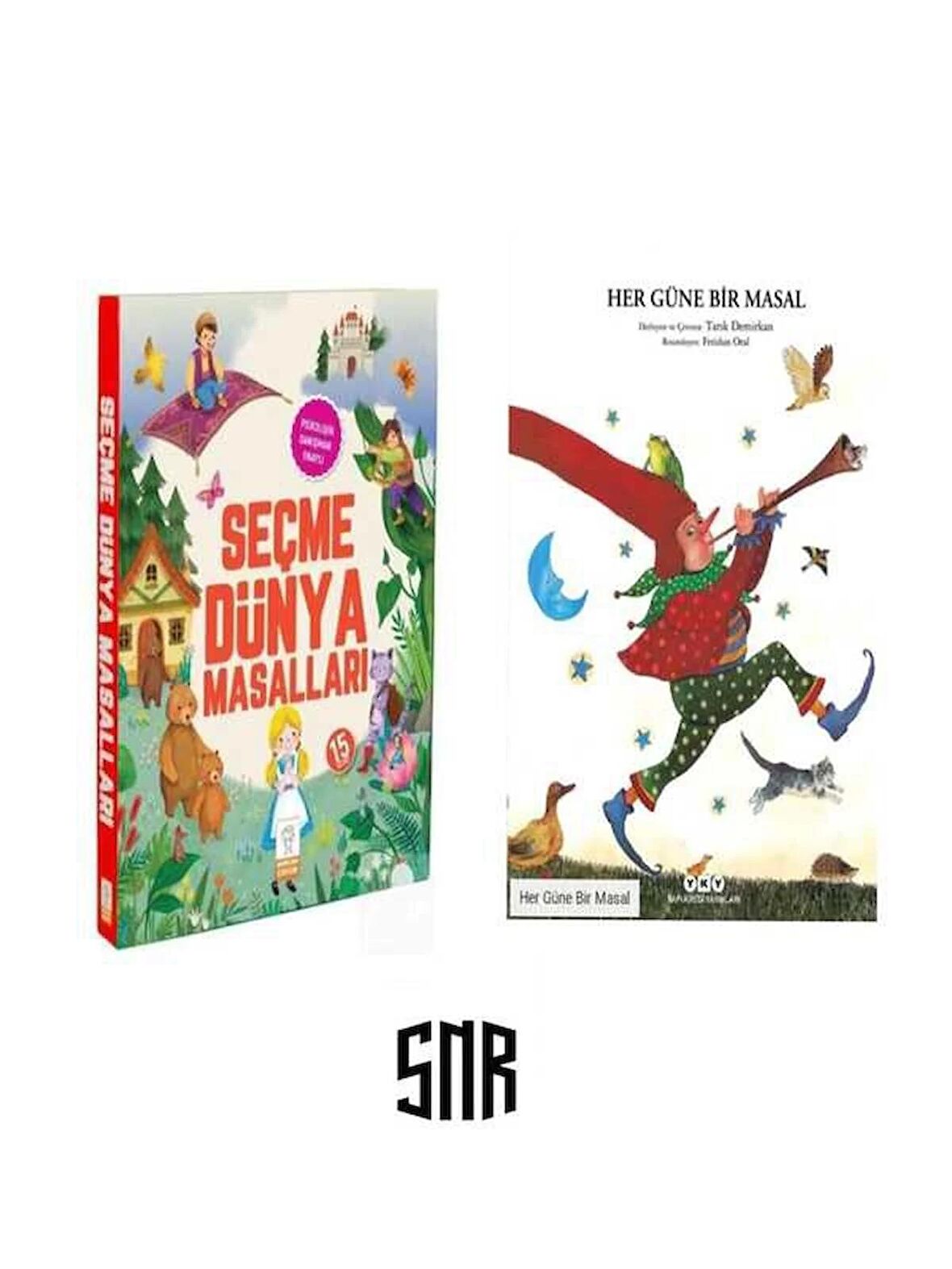 Seçme Dünya Masalları ( Resimli 15 Kitap Set ) ve Her Güne Bir Masal Kitabı... 2'li Set