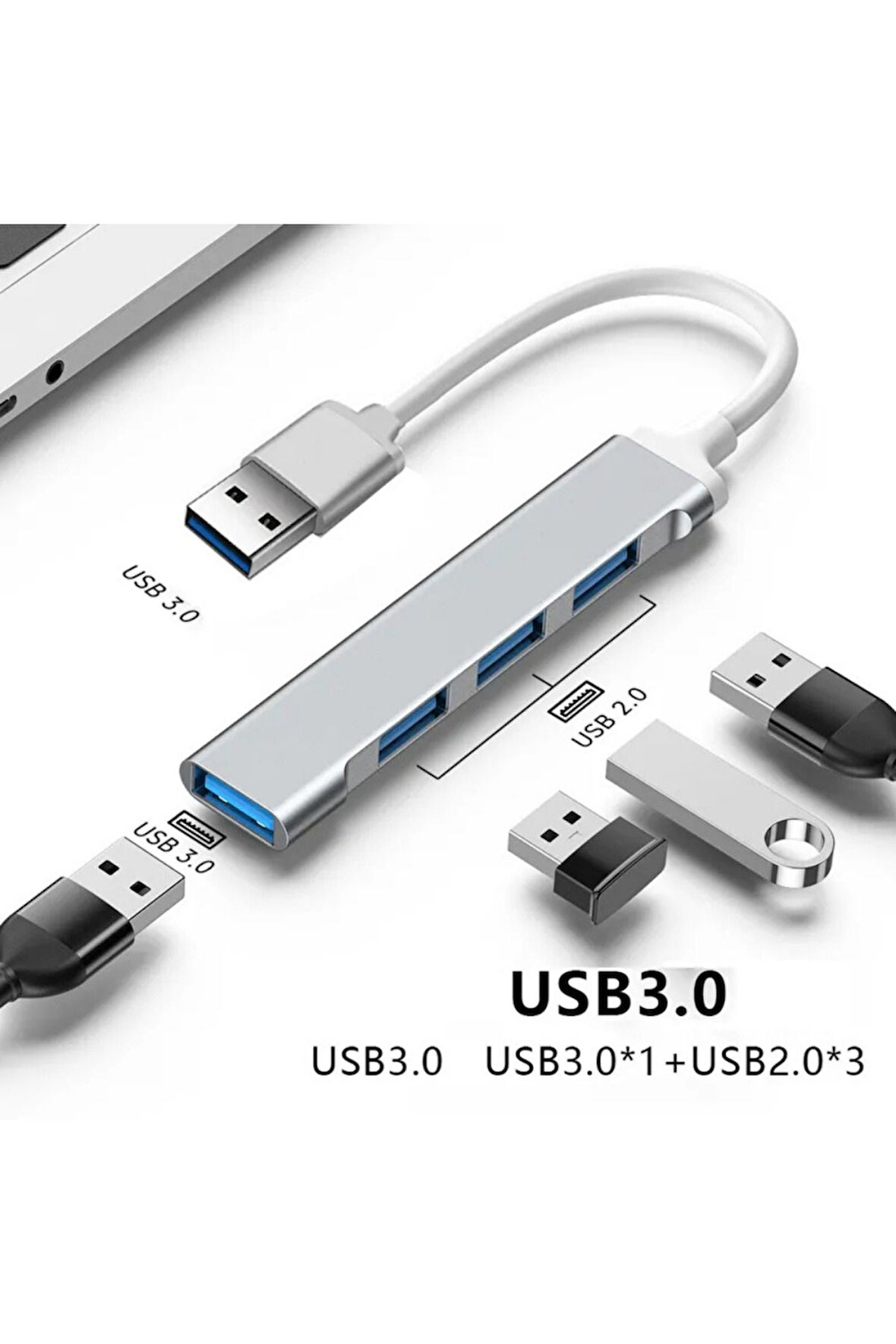 Usb Girişli 4 Port Usb Çoklayıcı Hub