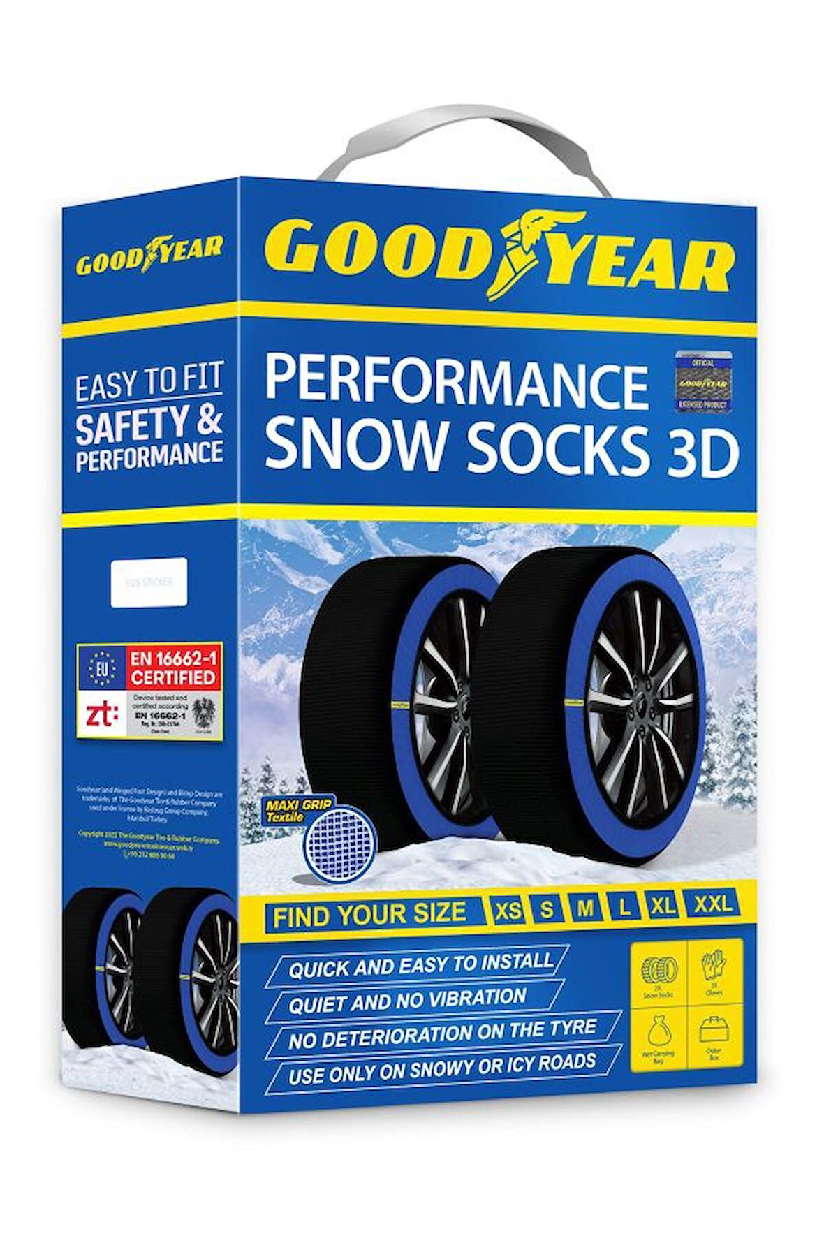 GOODYEAR 205/45 R18 UYUMLU LARGE 18''inch KAR ÇORABI (HEDİYELİ)